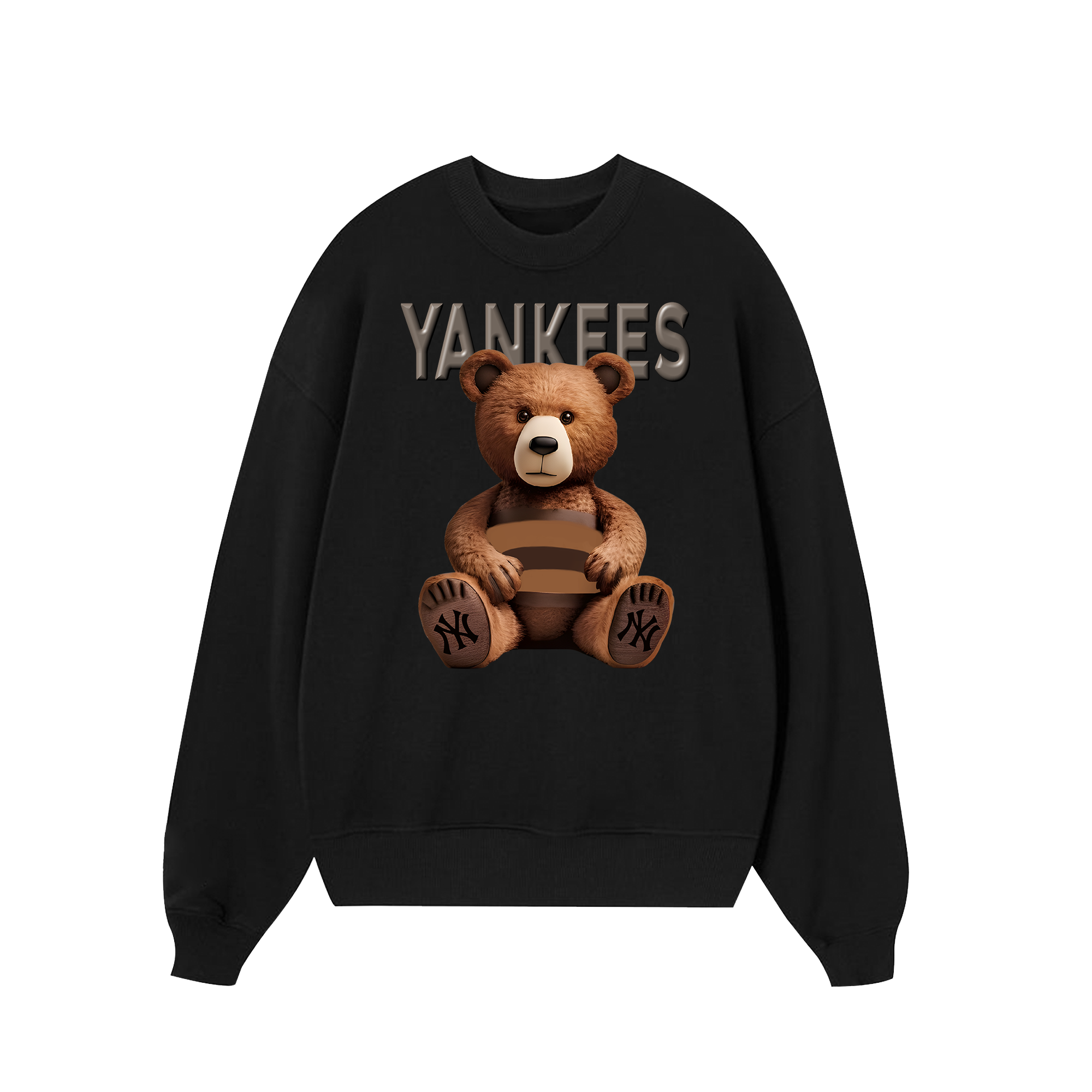 MLB Floral Teddy Bear Luxury Sweater