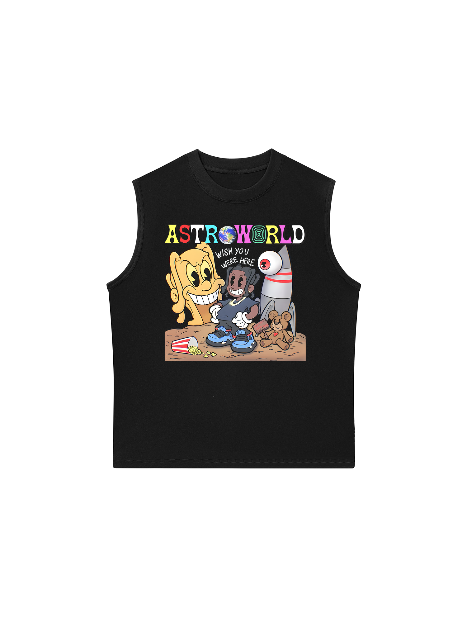 Áo Ba Lỗ Relaxed Fit Astroworld Travis