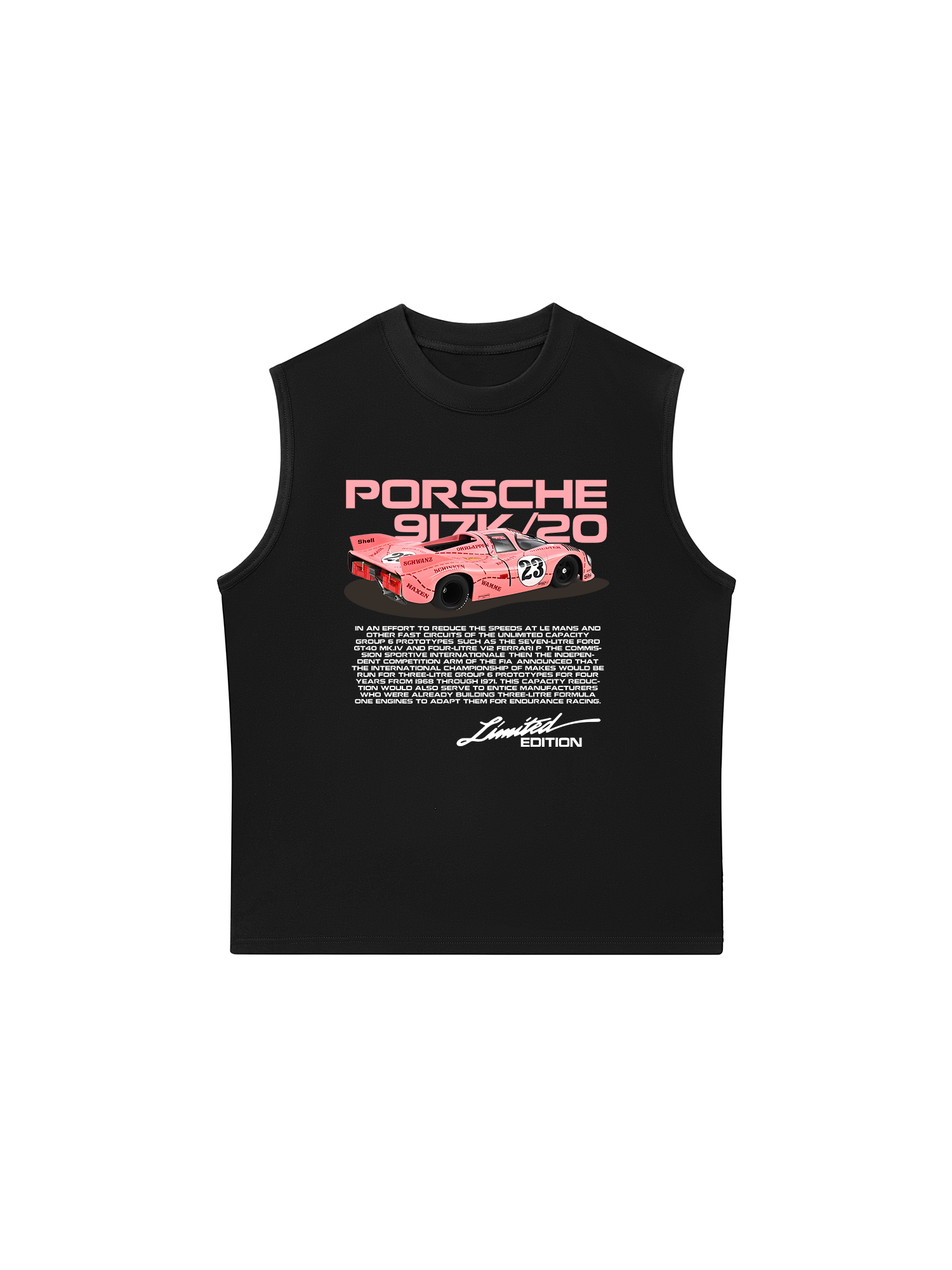 Áo Ba Lỗ Relaxed Fit Porsche 917K Pink Pig