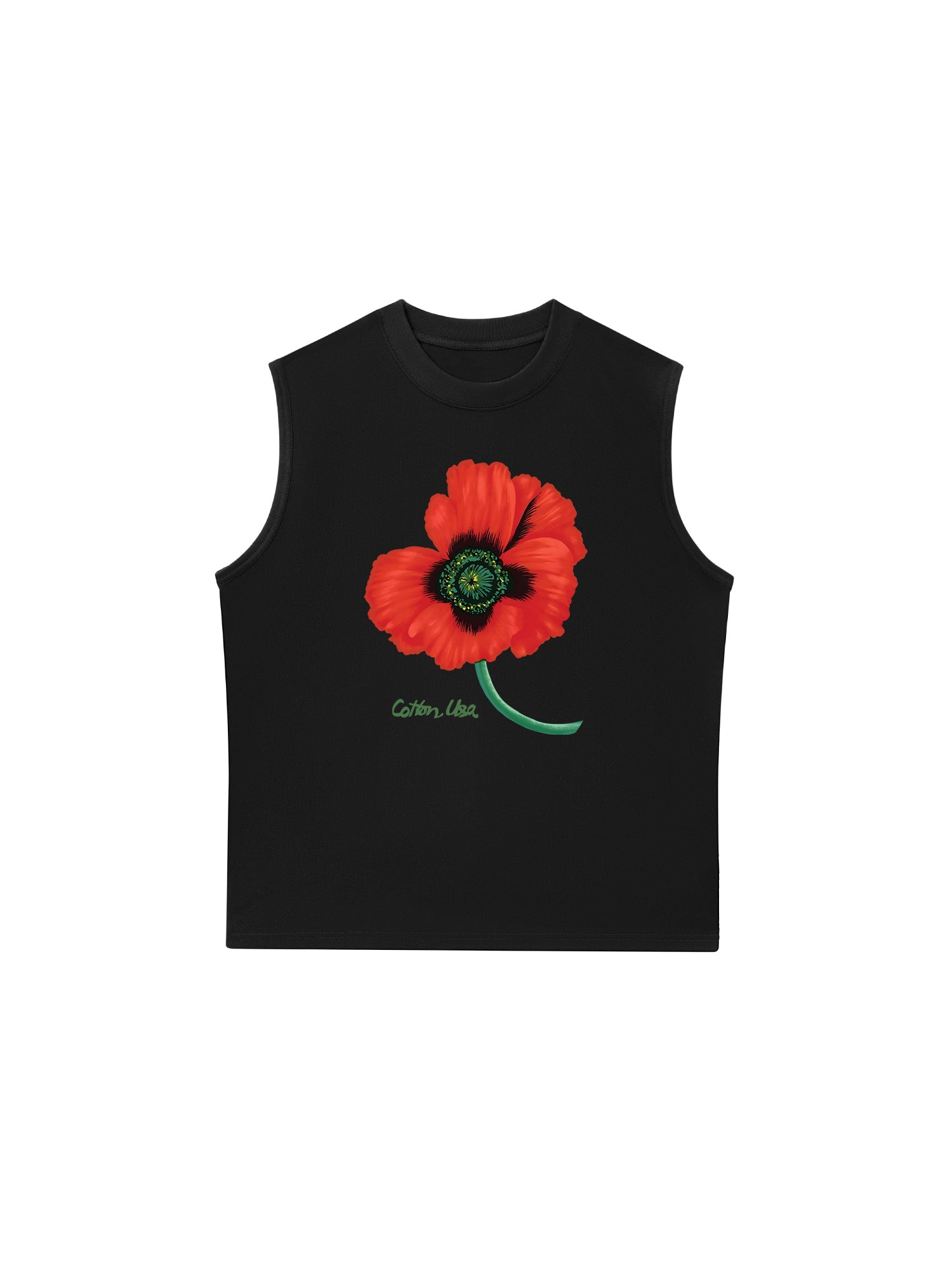 Áo Ba Lỗ Relaxed Fit Floral Red