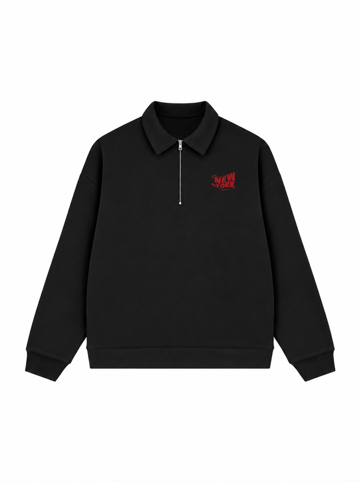 Áo Sweater Polo Nỉ Hai Da City Red Fashion