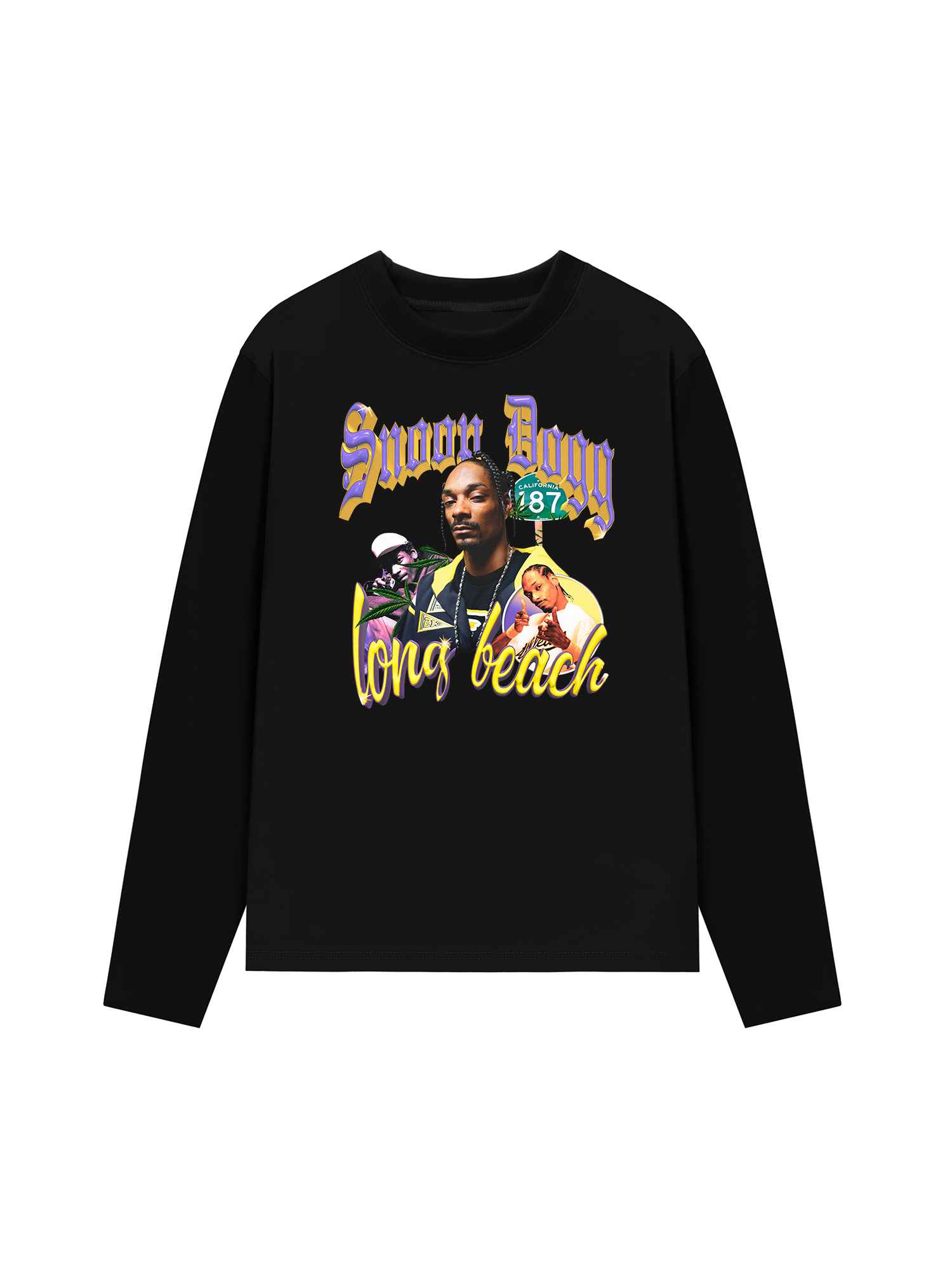 Áo Thun Dài Tay Rapper Snoop Dogg 187 Cali