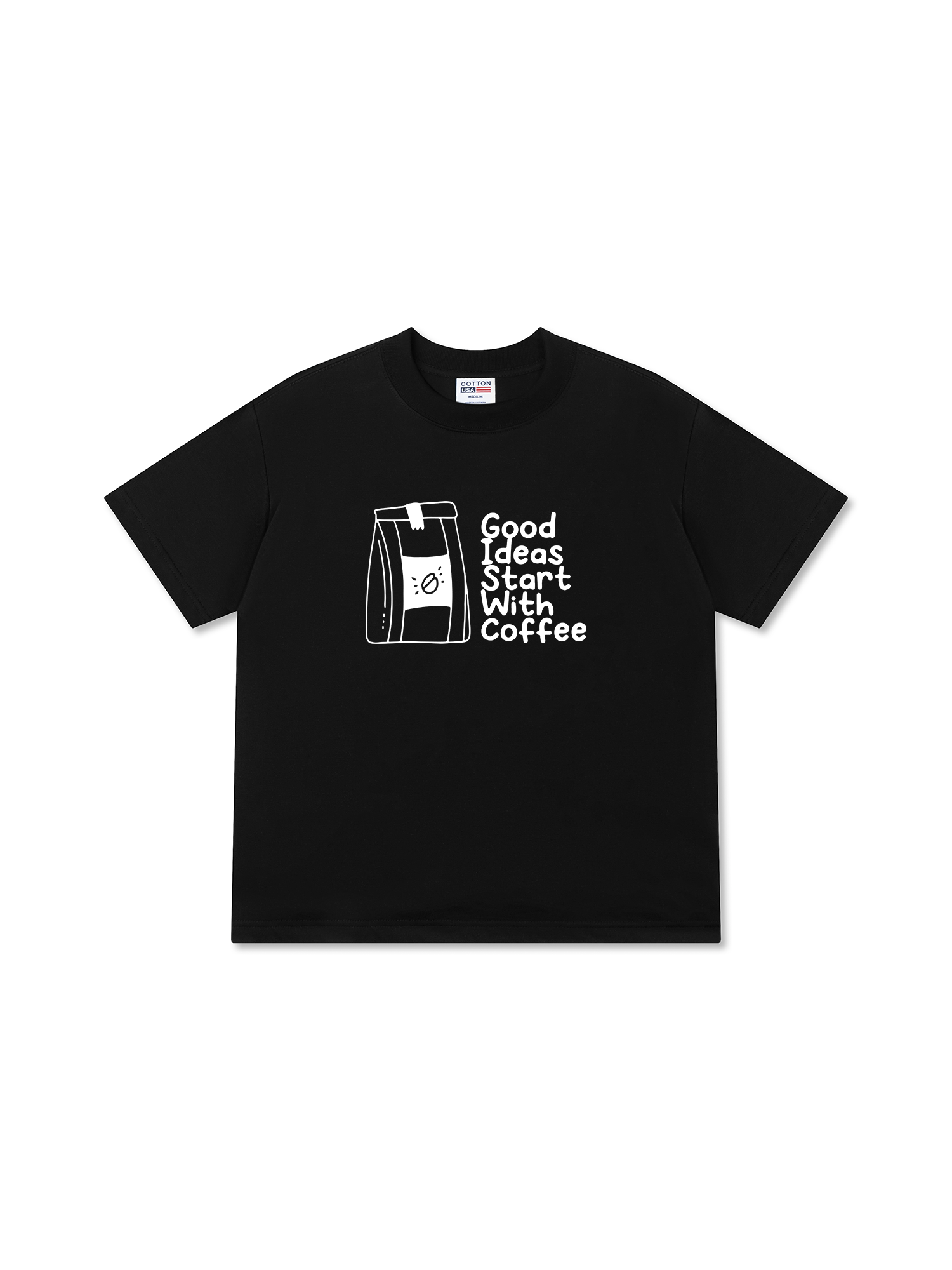 Áo Thun Relaxed Fit Daily Cup Good Ideas Starts With Coffee