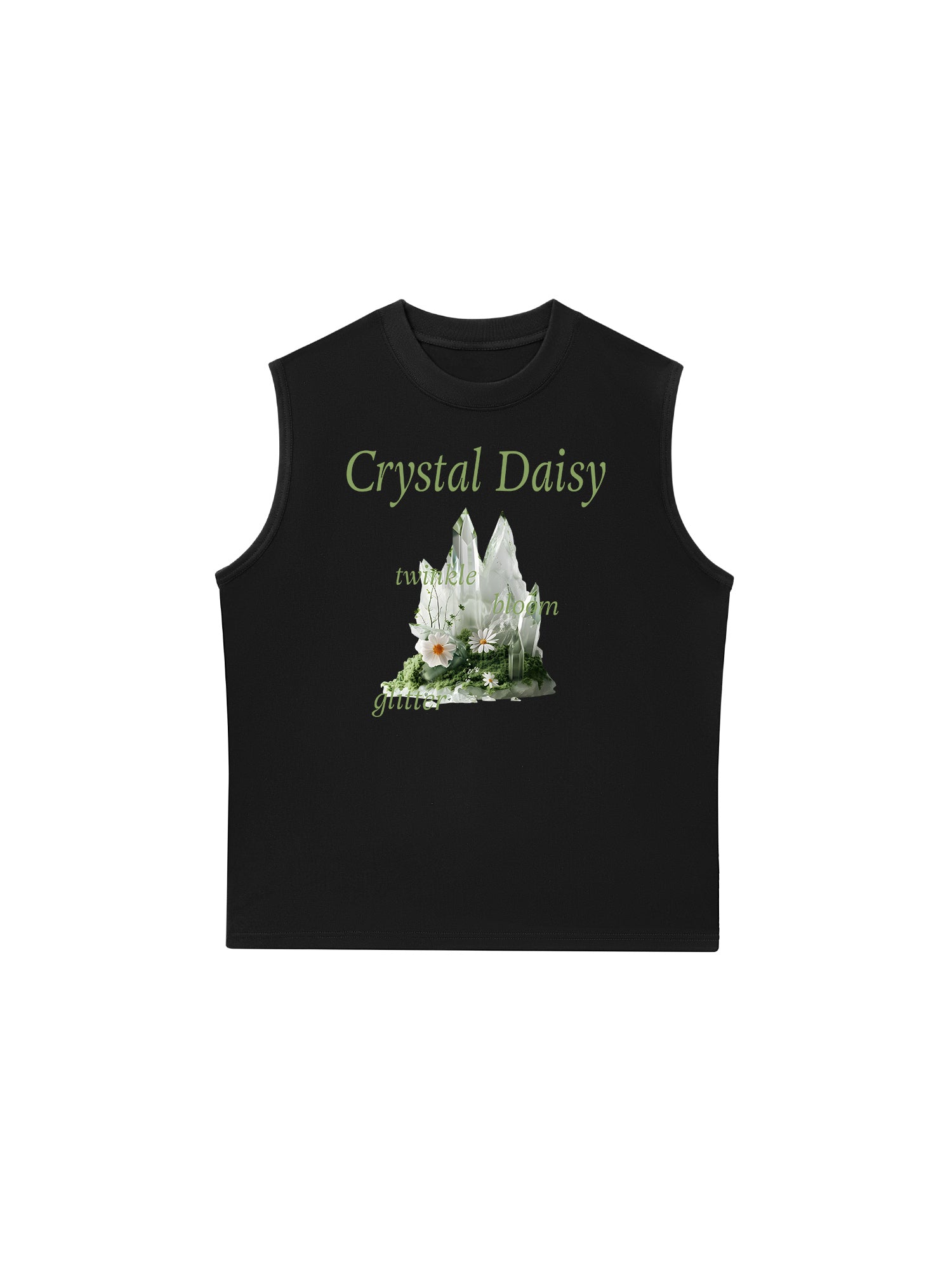 Áo Ba Lỗ Relaxed Fit Floral Crytsal Daisy