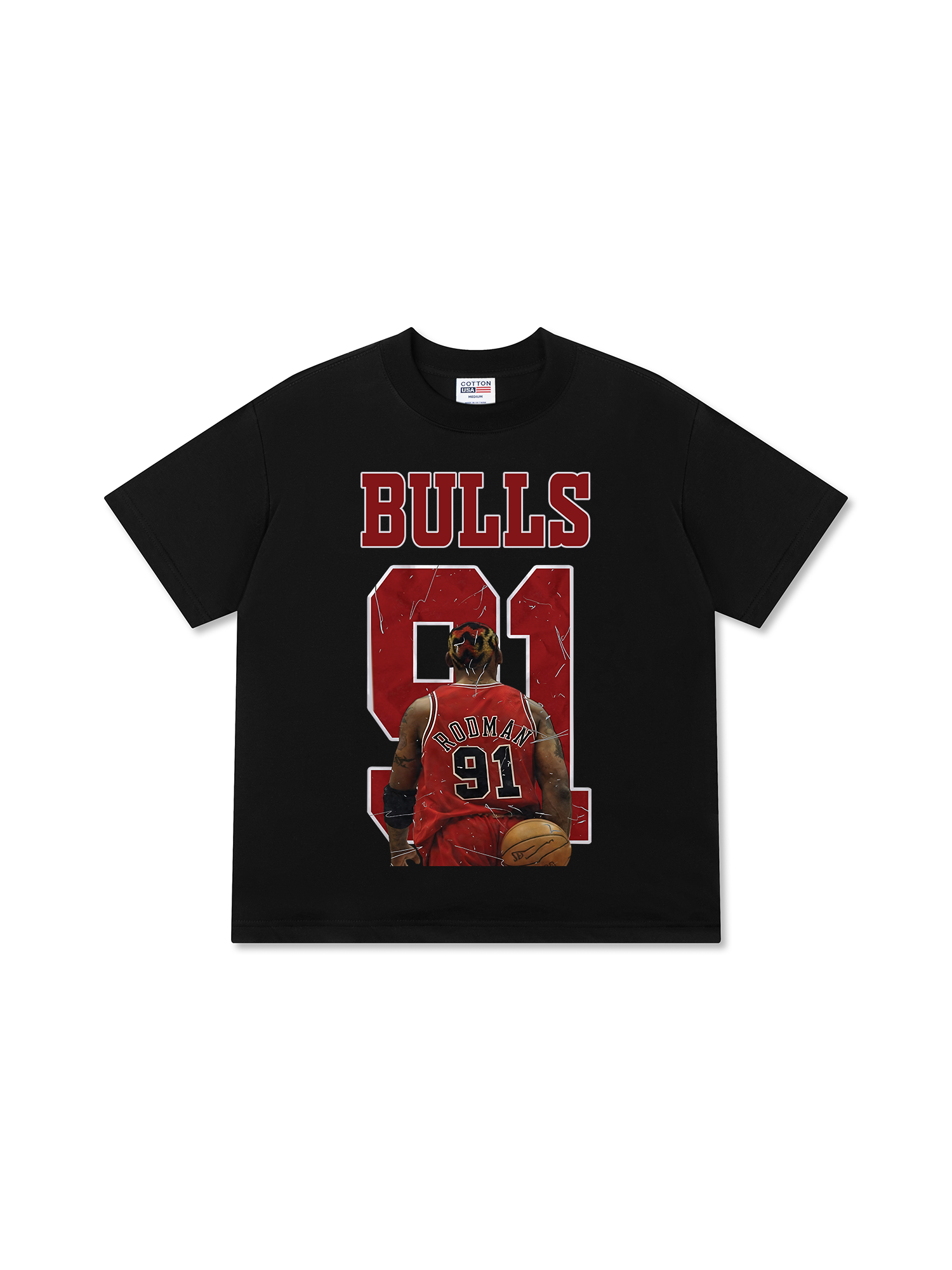 Áo Thun Relaxed Fit Basketball BullRodman