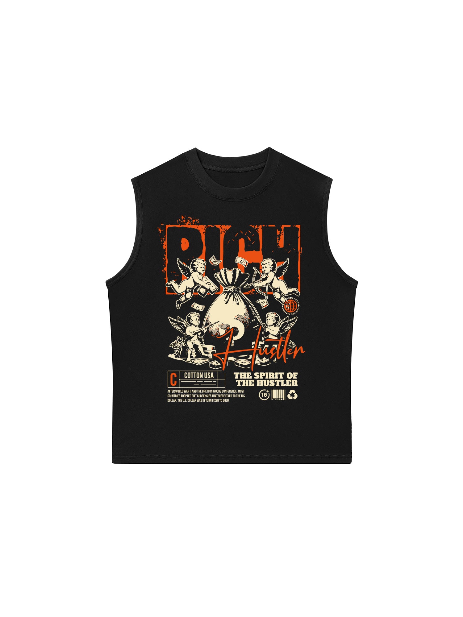 Áo Ba Lỗ Relaxed Fit Money The Spirit Of The Hustler