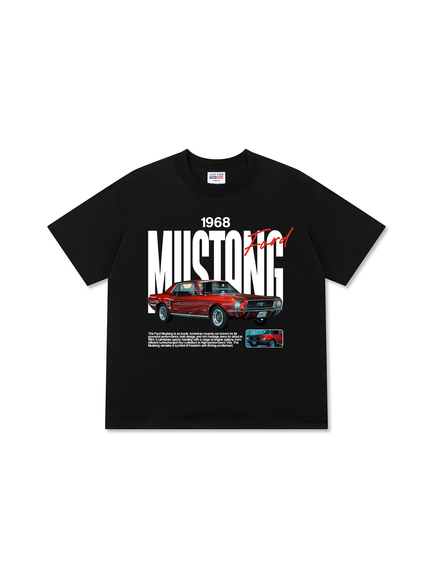 Áo Thun Relaxed Fit Ford 1968 Mustang