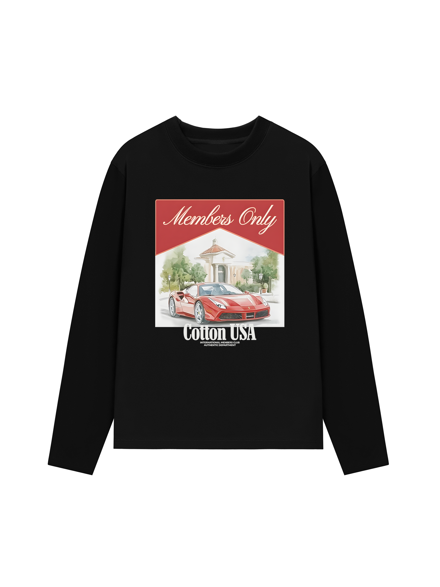 Áo Thun Dài Tay Ferrari Members Only