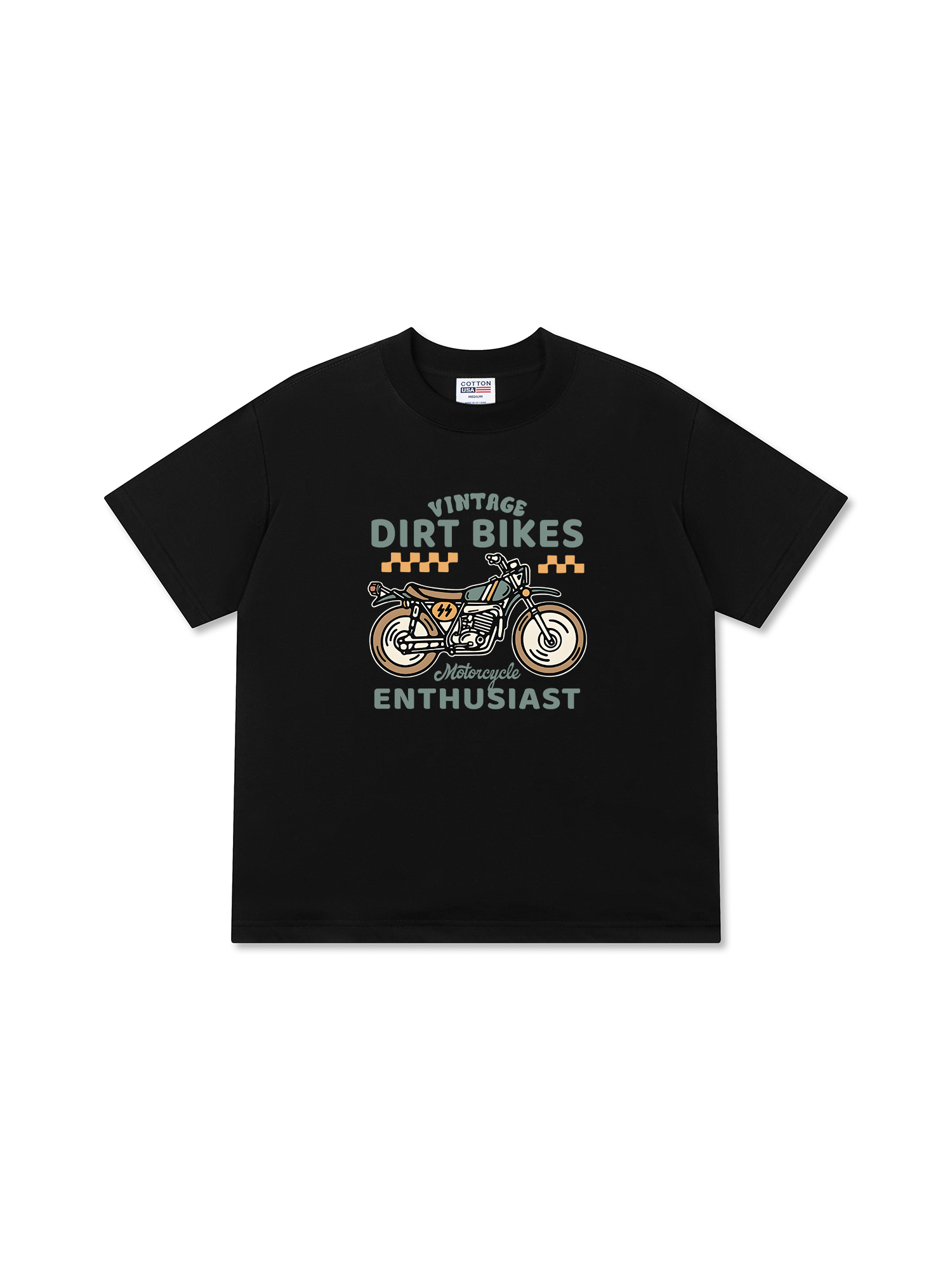 Áo Thun Relaxed Fit Motorbike Vintage Dirt Bike