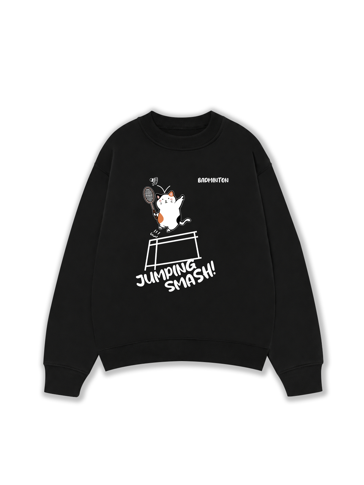 Áo Sweater Nỉ Hai Da Badminton Jumping Smash