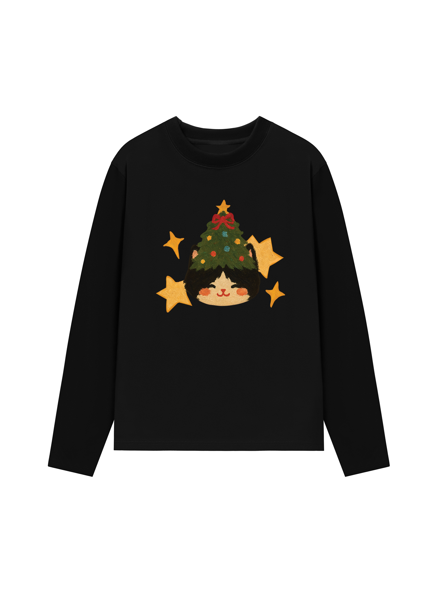 Áo Thun Dài Tay Holiday Cat Girrl