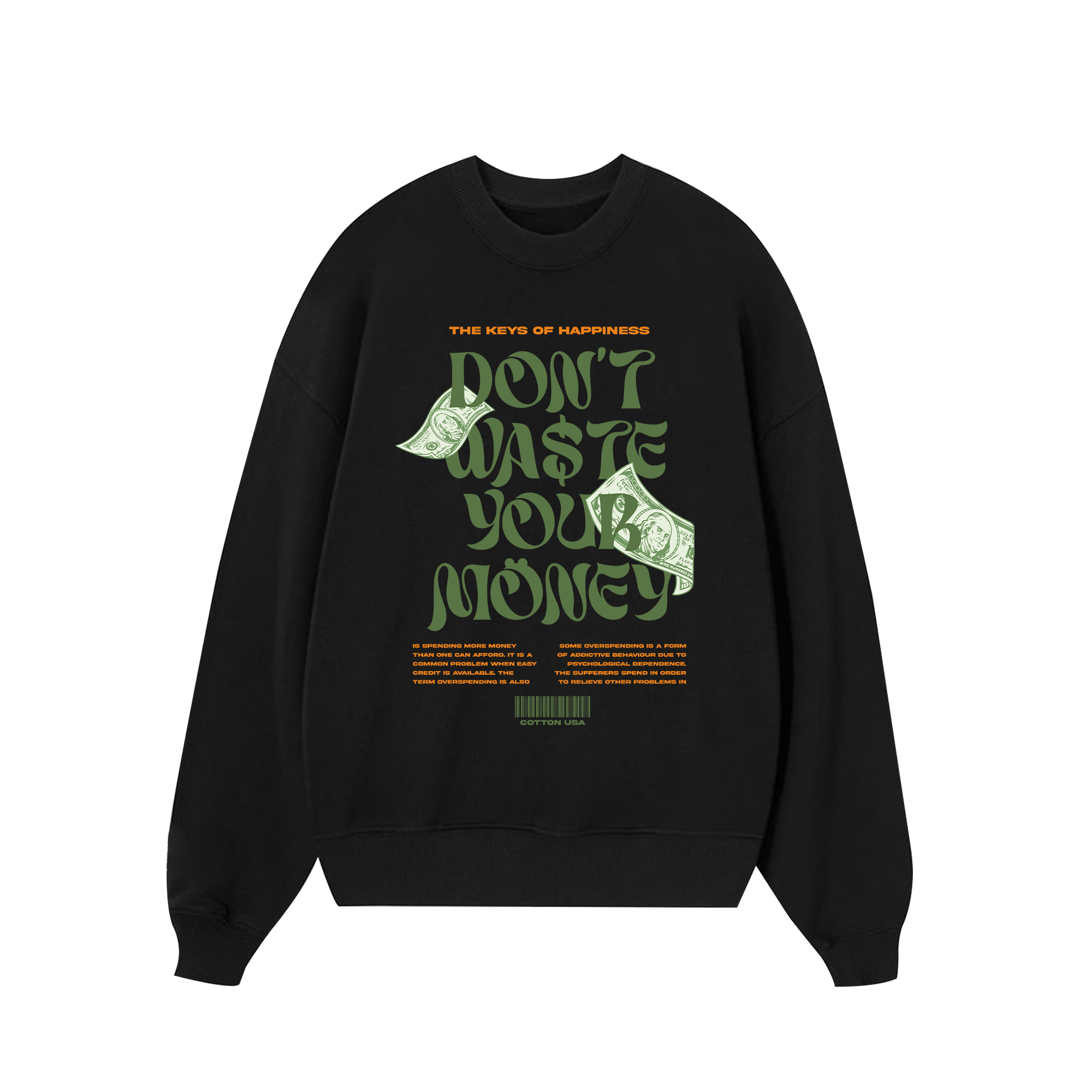 Money The Keys Of Happiness Sweater