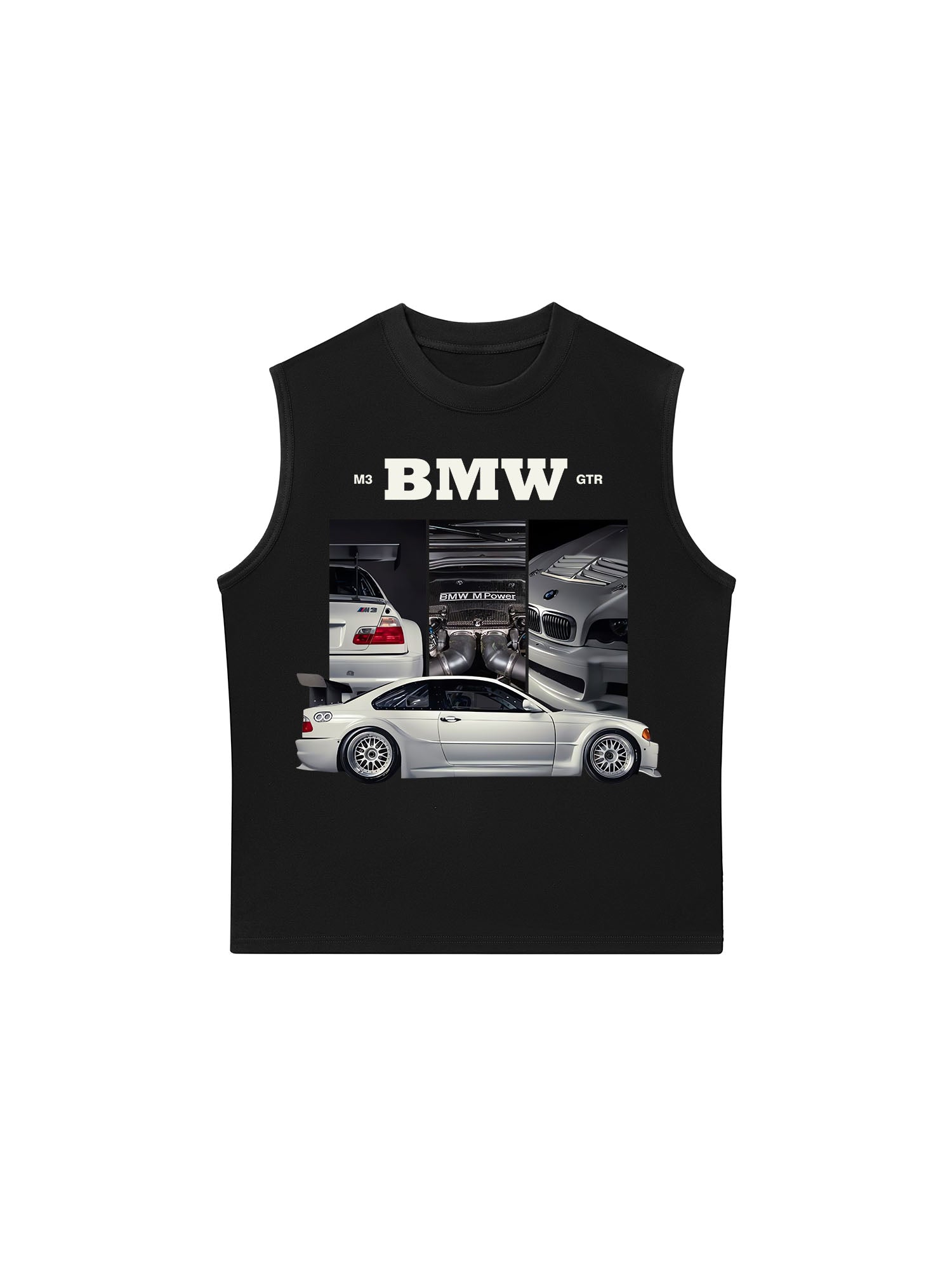 Áo Ba Lỗ Relaxed Fit BMW M3 GTR Silver