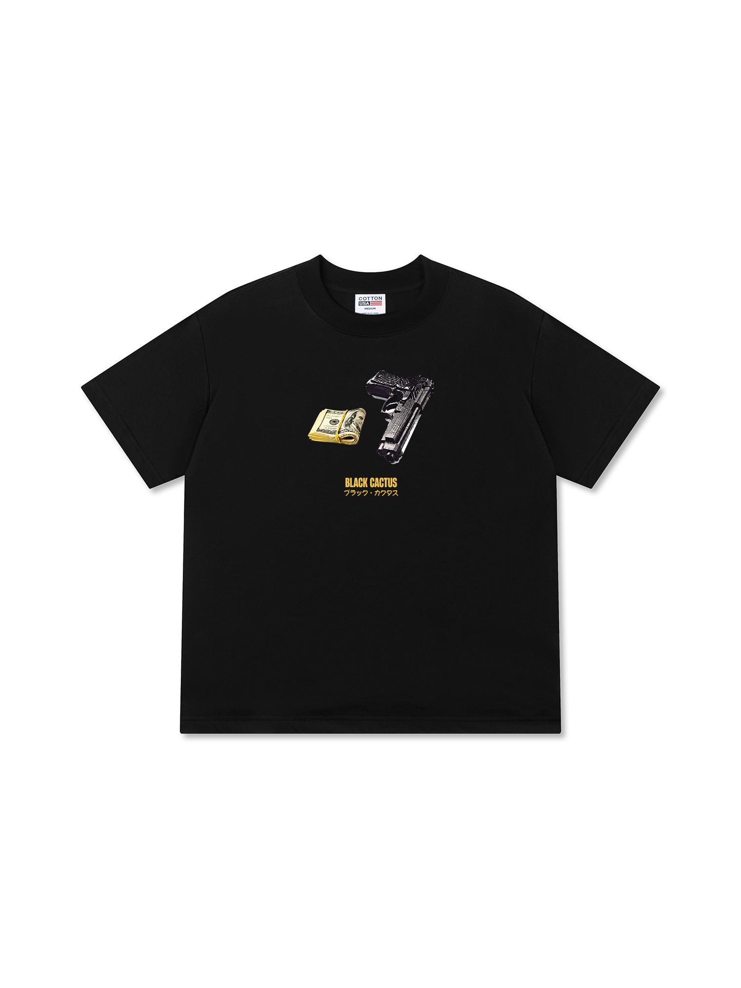 Áo Thun Relaxed Fit Black Cactus