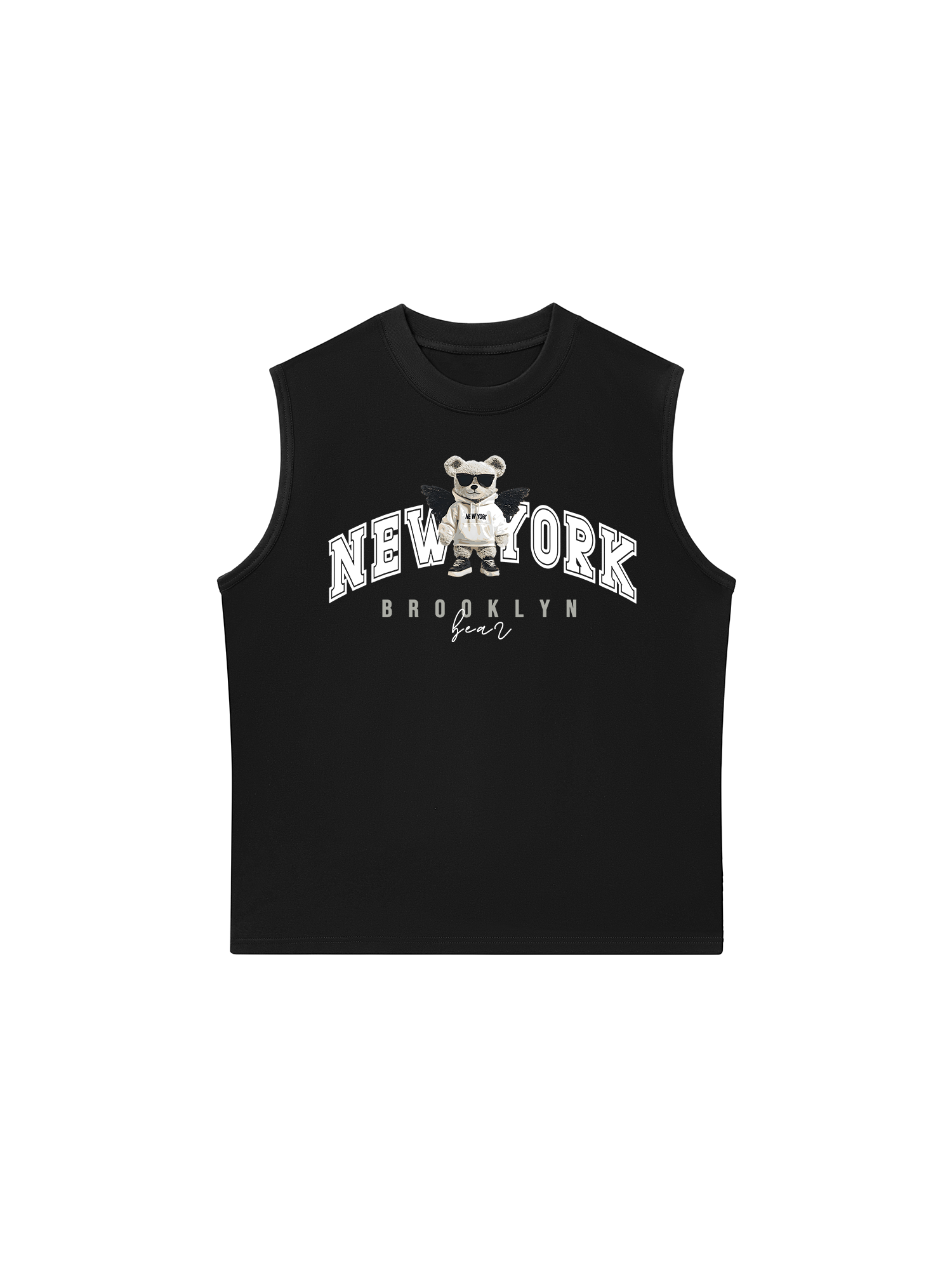 Áo Ba Lỗ Relaxed Fit City New York Bear
