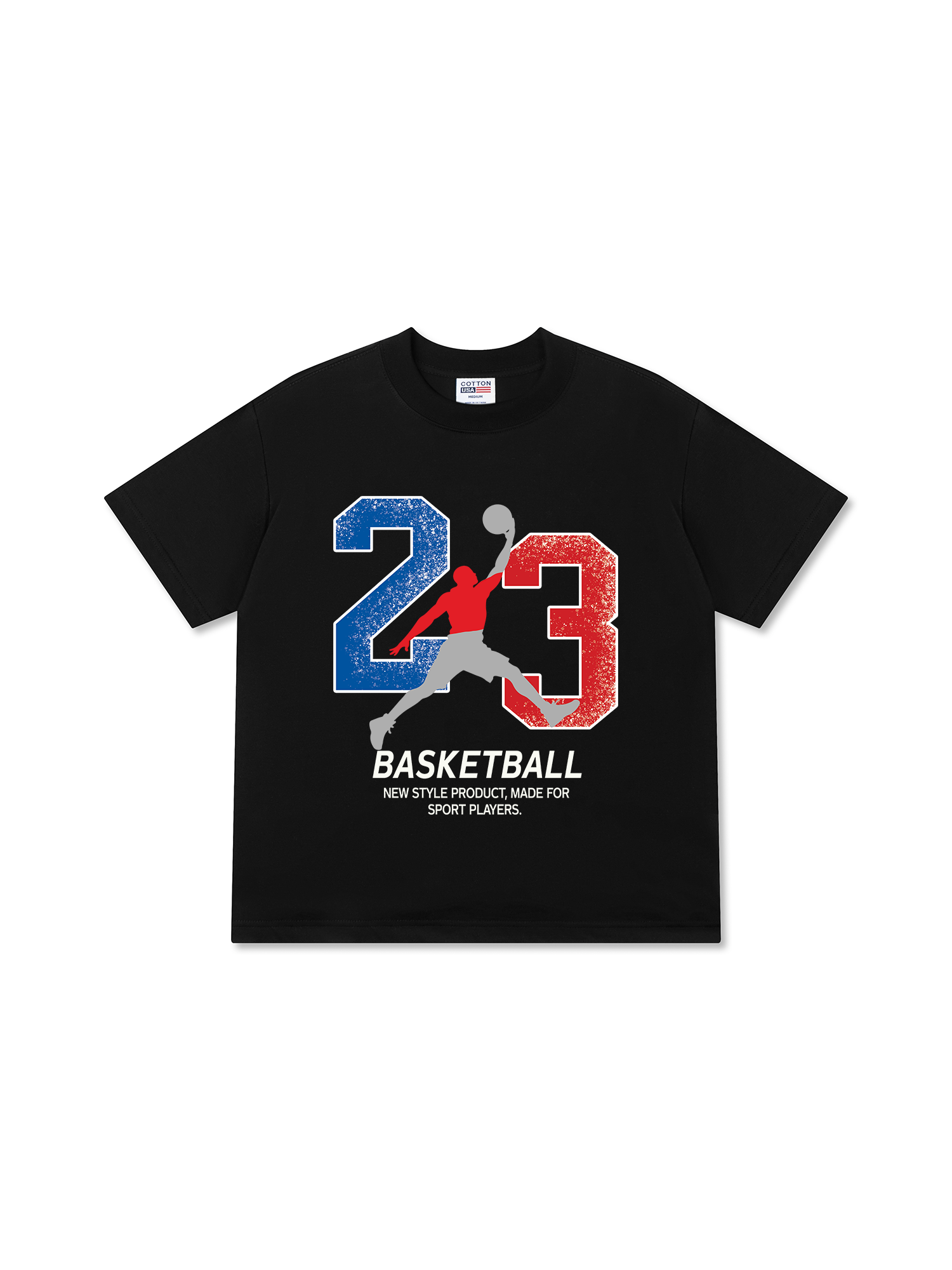Áo Thun Relaxed Fit Basketball Sport Player 23