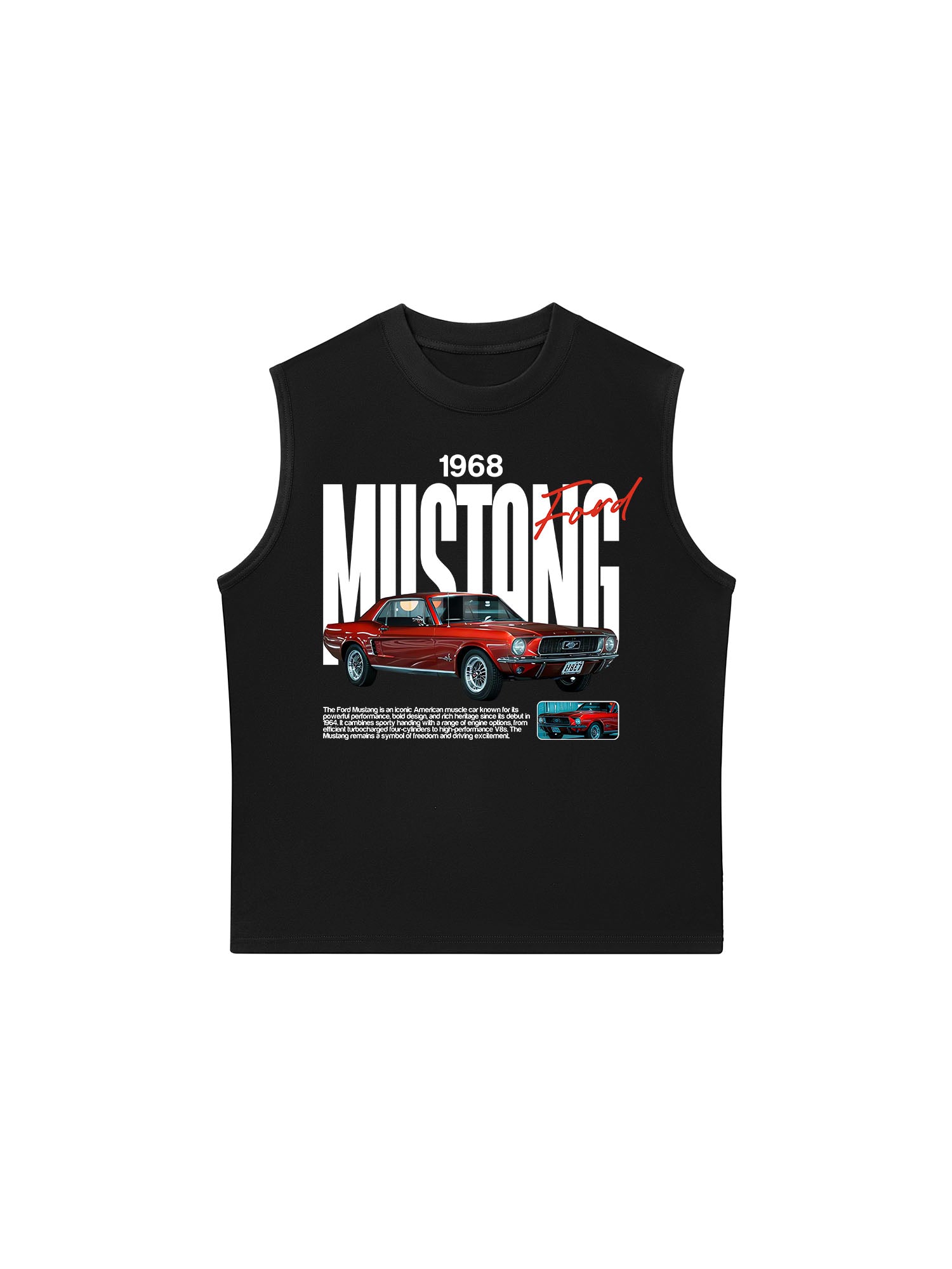 Áo Ba Lỗ Relaxed Fit Ford 1968 Mustang