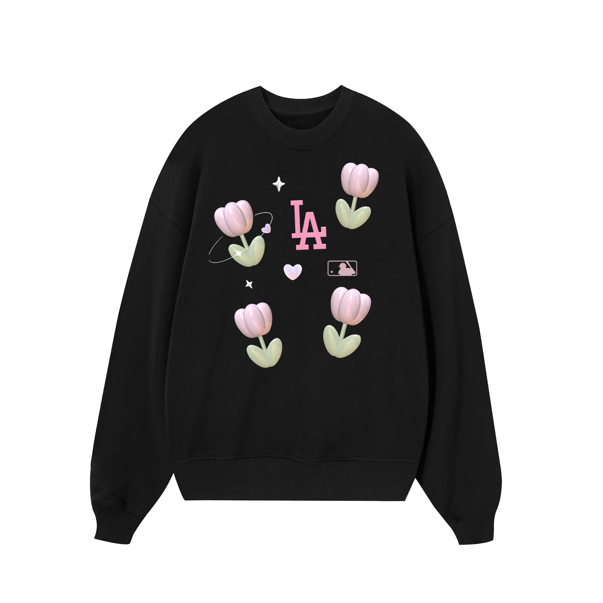 MLB Floral Cute LA Tulip Sweater