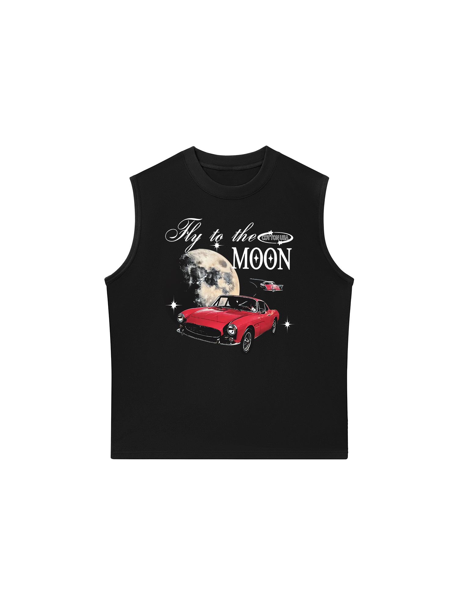 Áo Ba Lỗ Relaxed Fit Porsche Fly To The Moon