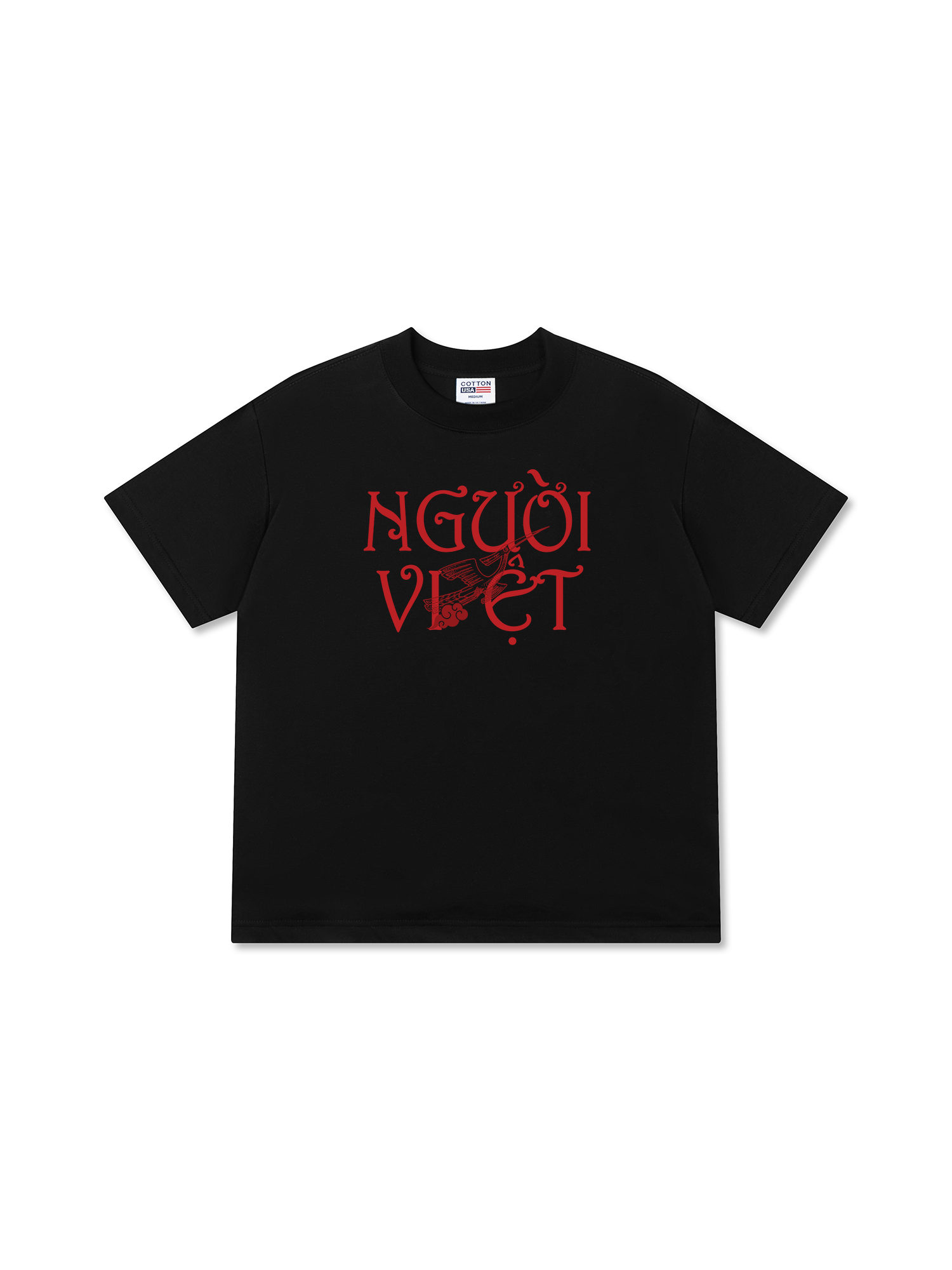 Áo Thun Relaxed Fit Việt Nam Người Việt - Máu Đỏ Da Vàng