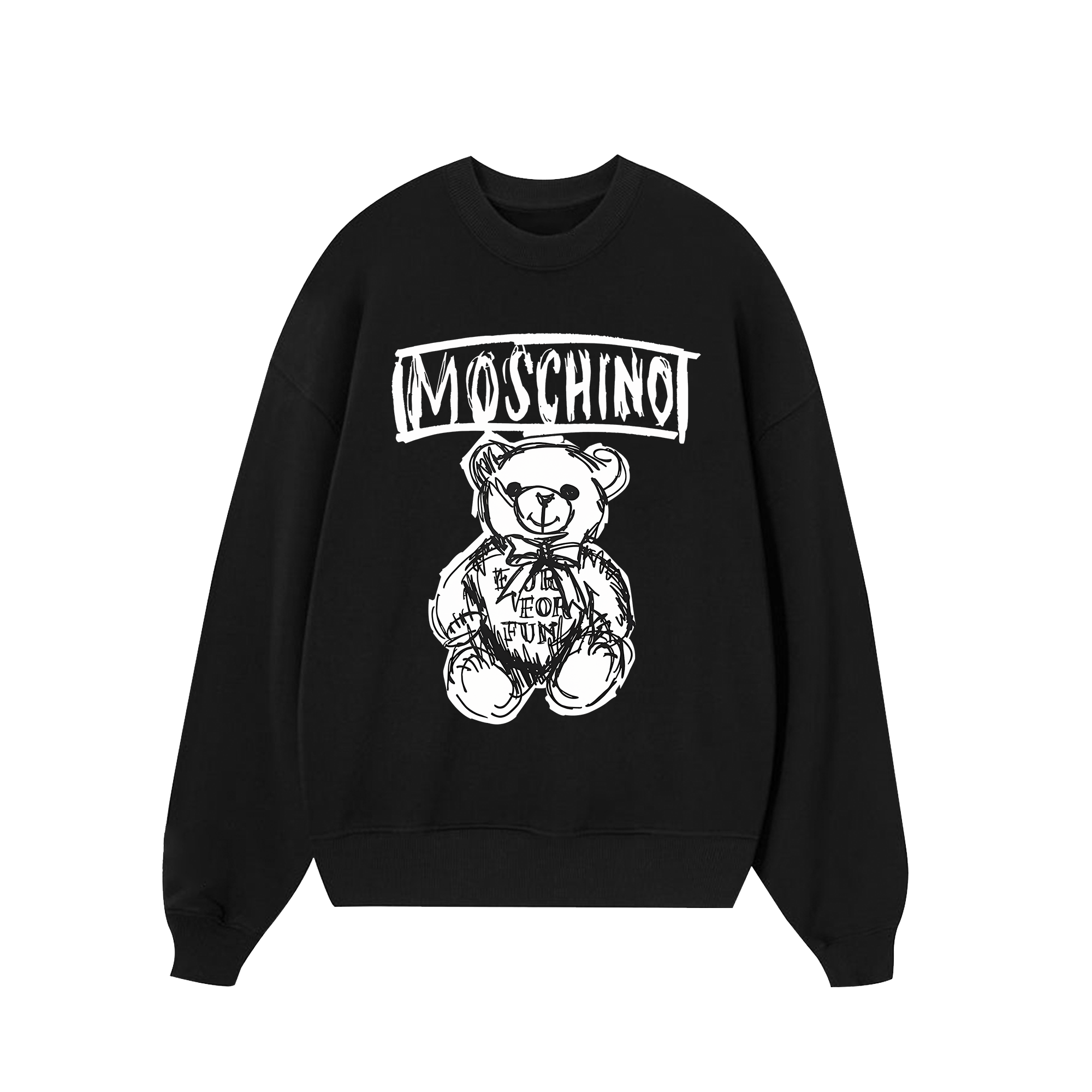 Moschino Black And White Sweater