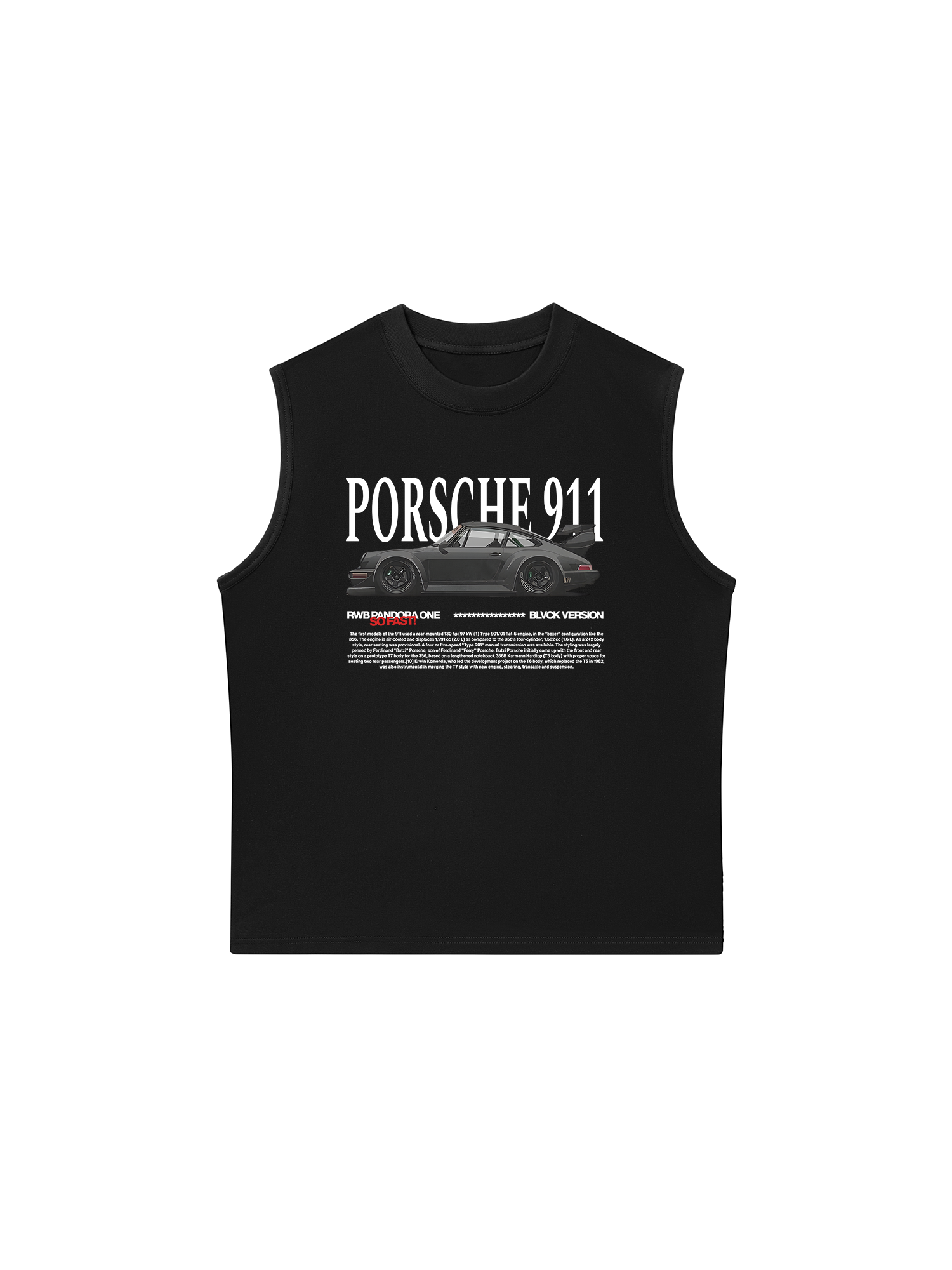 Áo Ba Lỗ Relaxed Fit Porsche RWB Pandora One