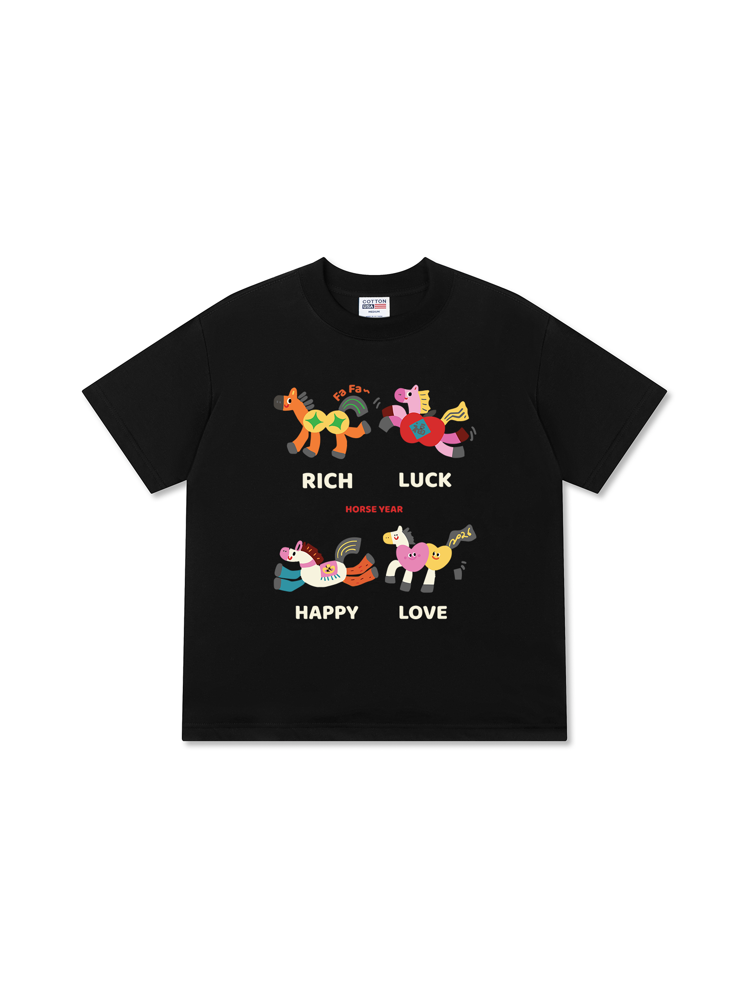 Áo Thun Relaxed Fit Horse Year