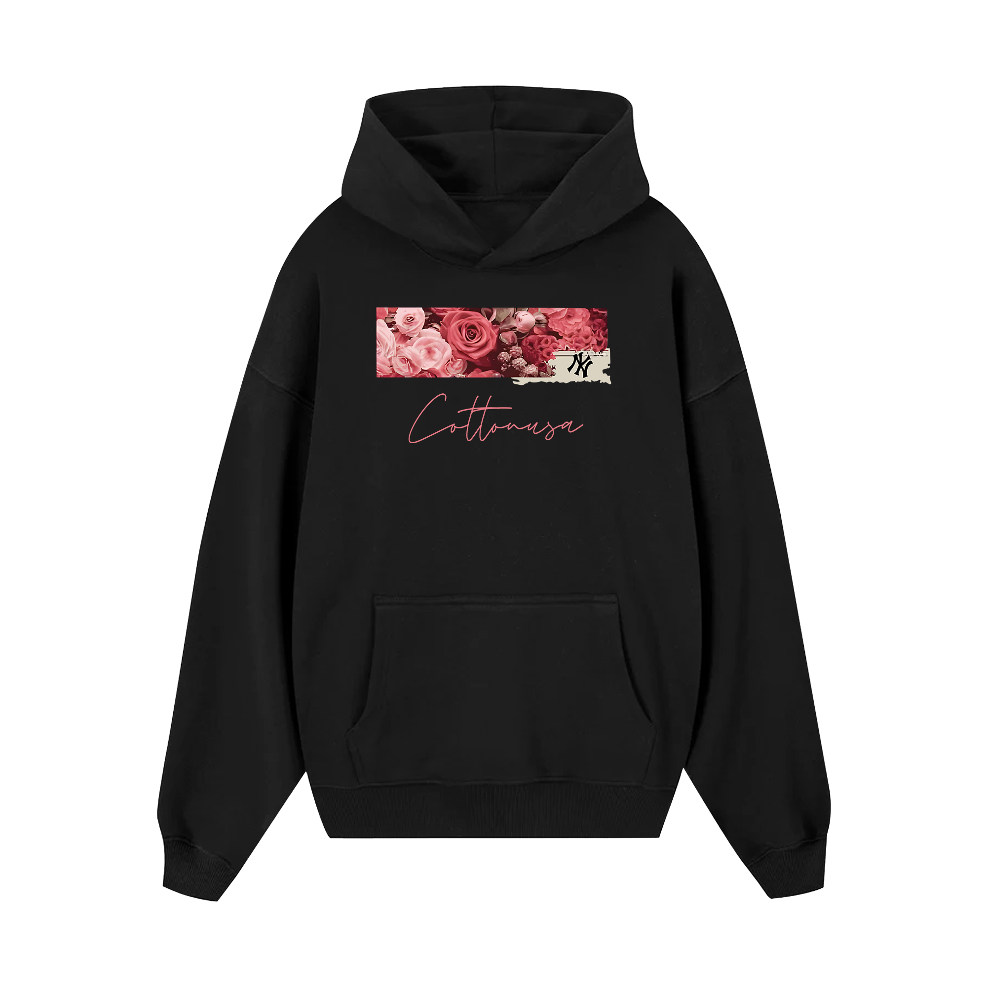 MLB Floral Rose Logo Retro Hoodie