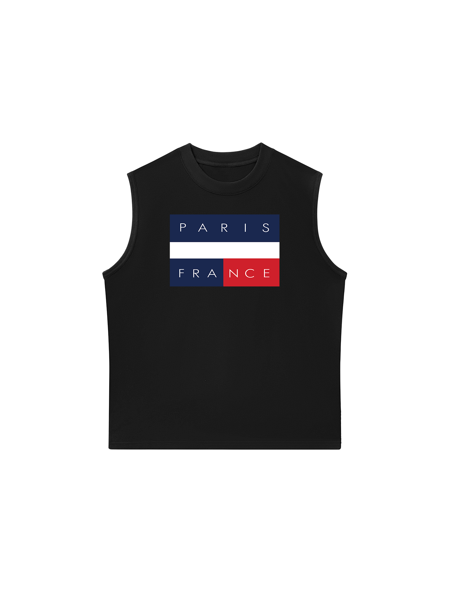Áo Ba Lỗ Relaxed Fit Paris France Flag