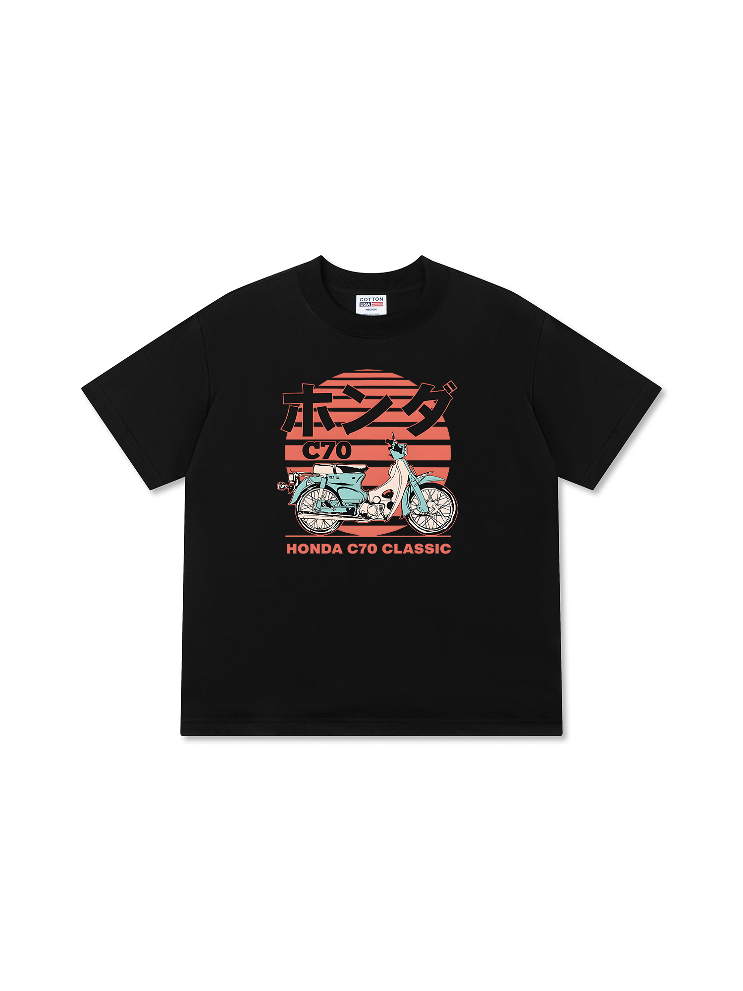 Áo Thun Relaxed Fit Motorbike Honda C70 CLASSIC