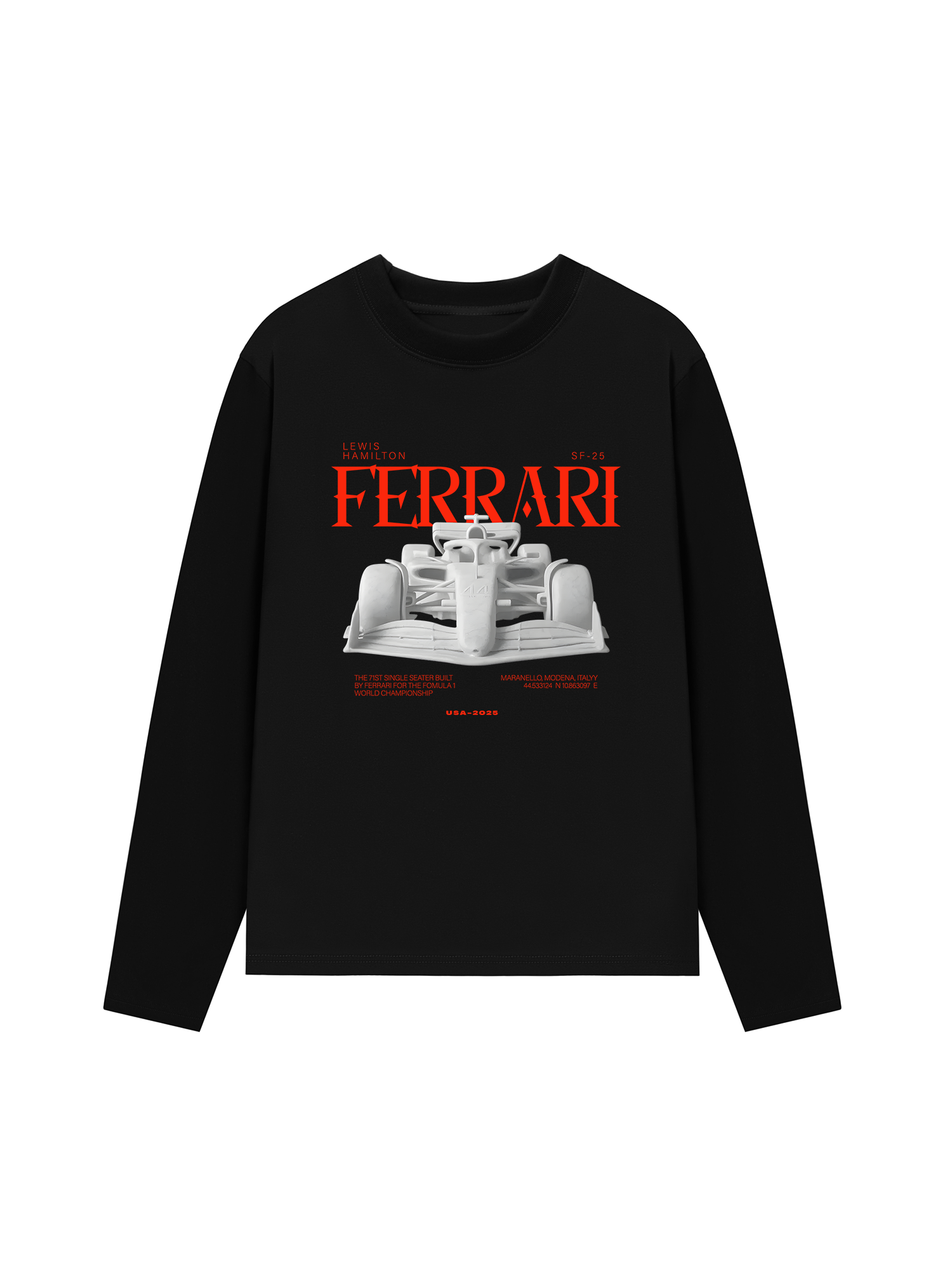 Áo Thun Dài Tay Ferrari Maranello Modena