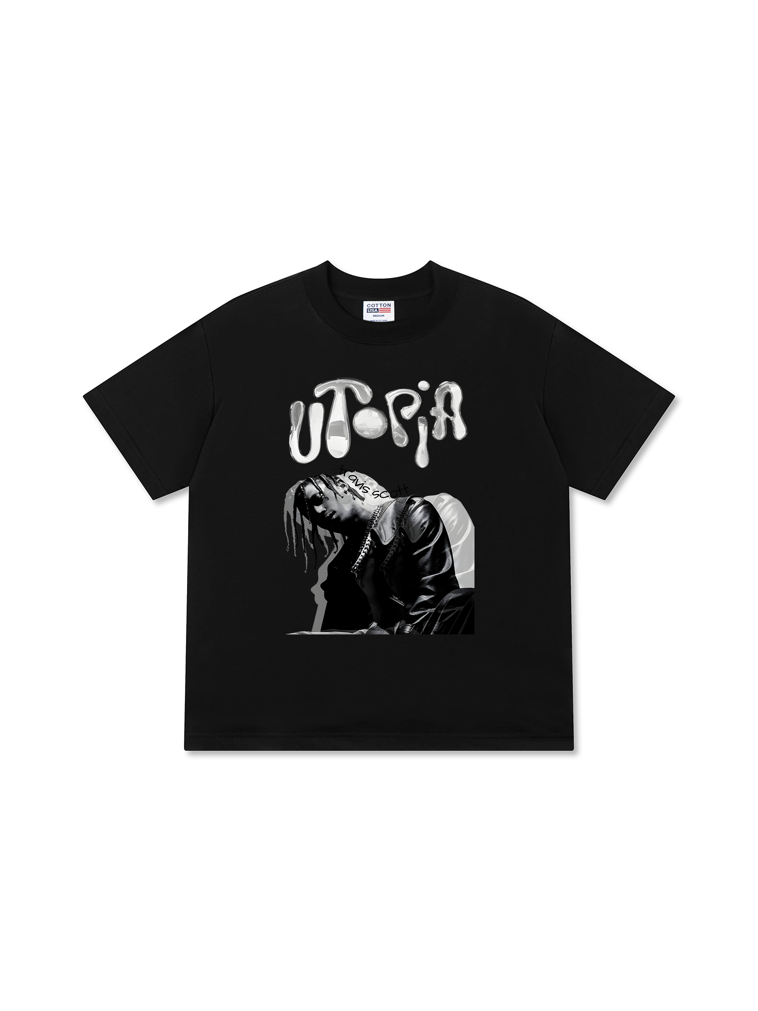 Áo Thun Relaxed Fit Rapper Travis Scott Utopia