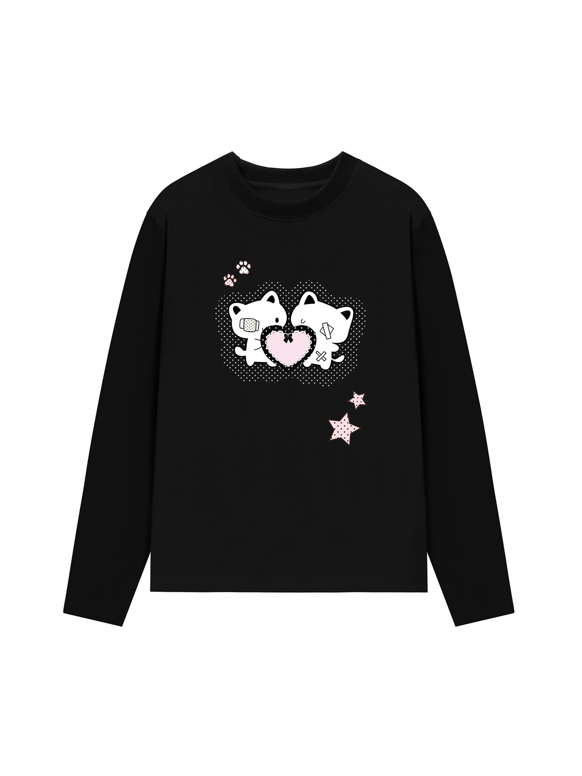 Áo Thun Dài Tay Dotty Mood Starlight Kitty Care