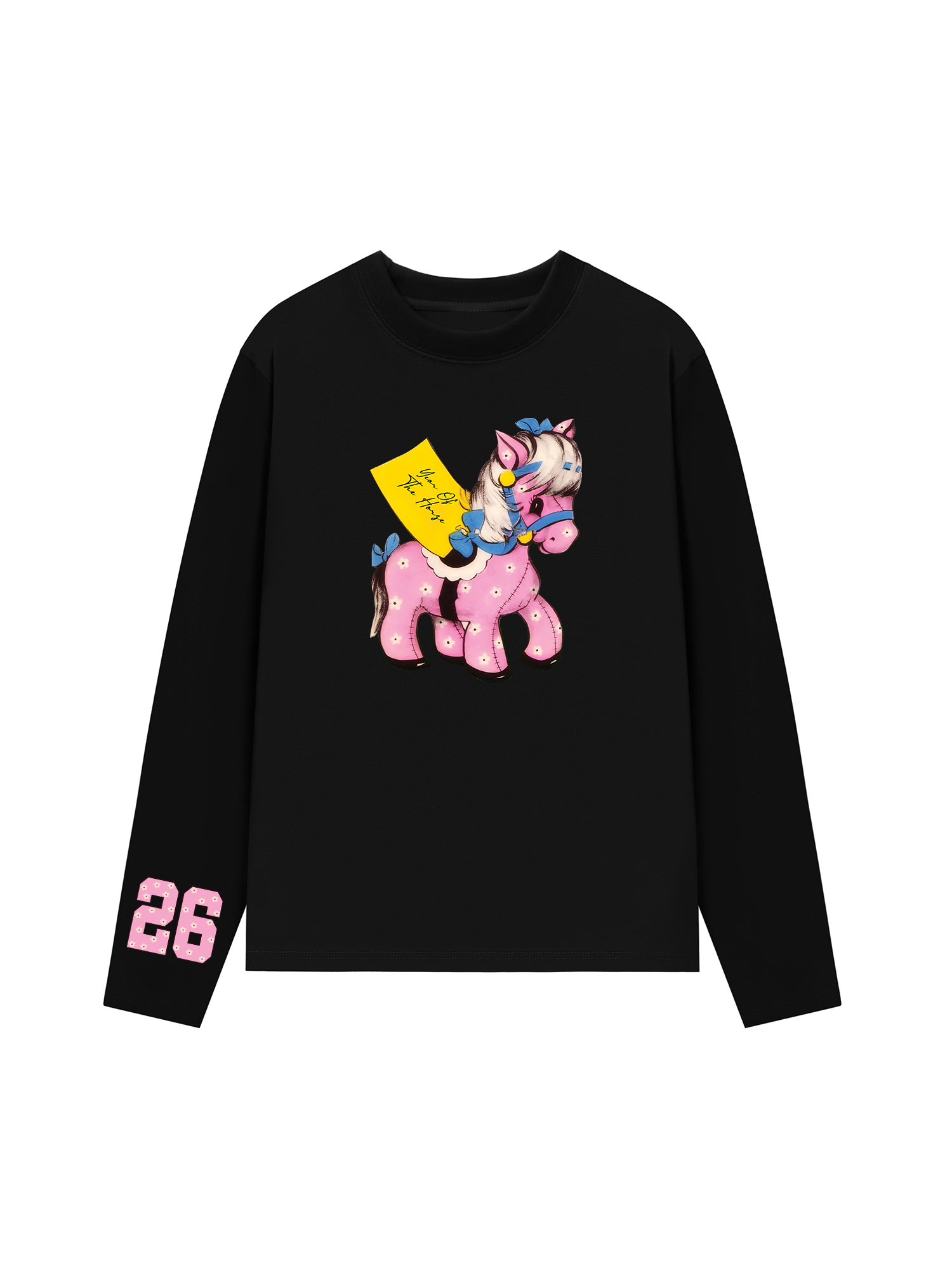 Áo Thun Dài Tay Pink Flower Year Of Horse