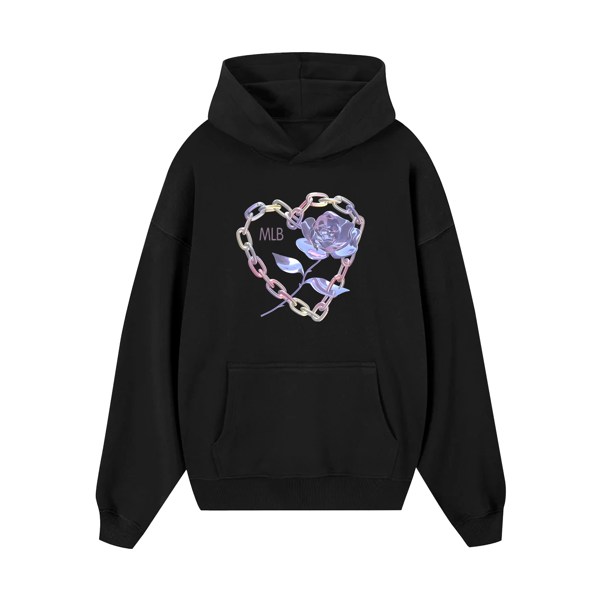 MLB Floral Hologram Rose Hoodie