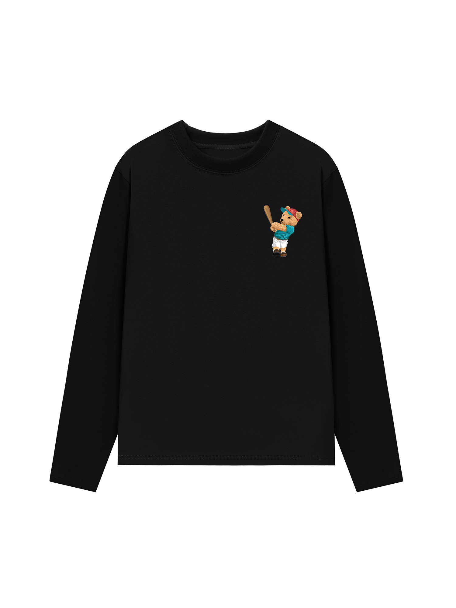 Áo Thun Dài Tay Baseball Home Run Teddy Bear