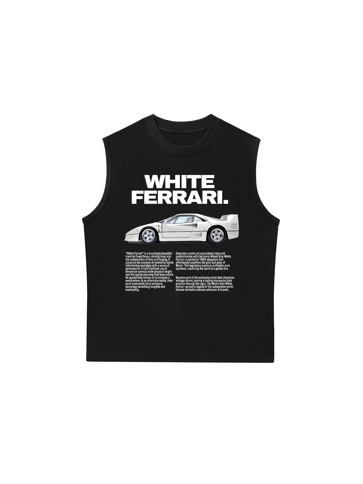 Áo Ba Lỗ Relaxed Fit Ferrari White Brilliant