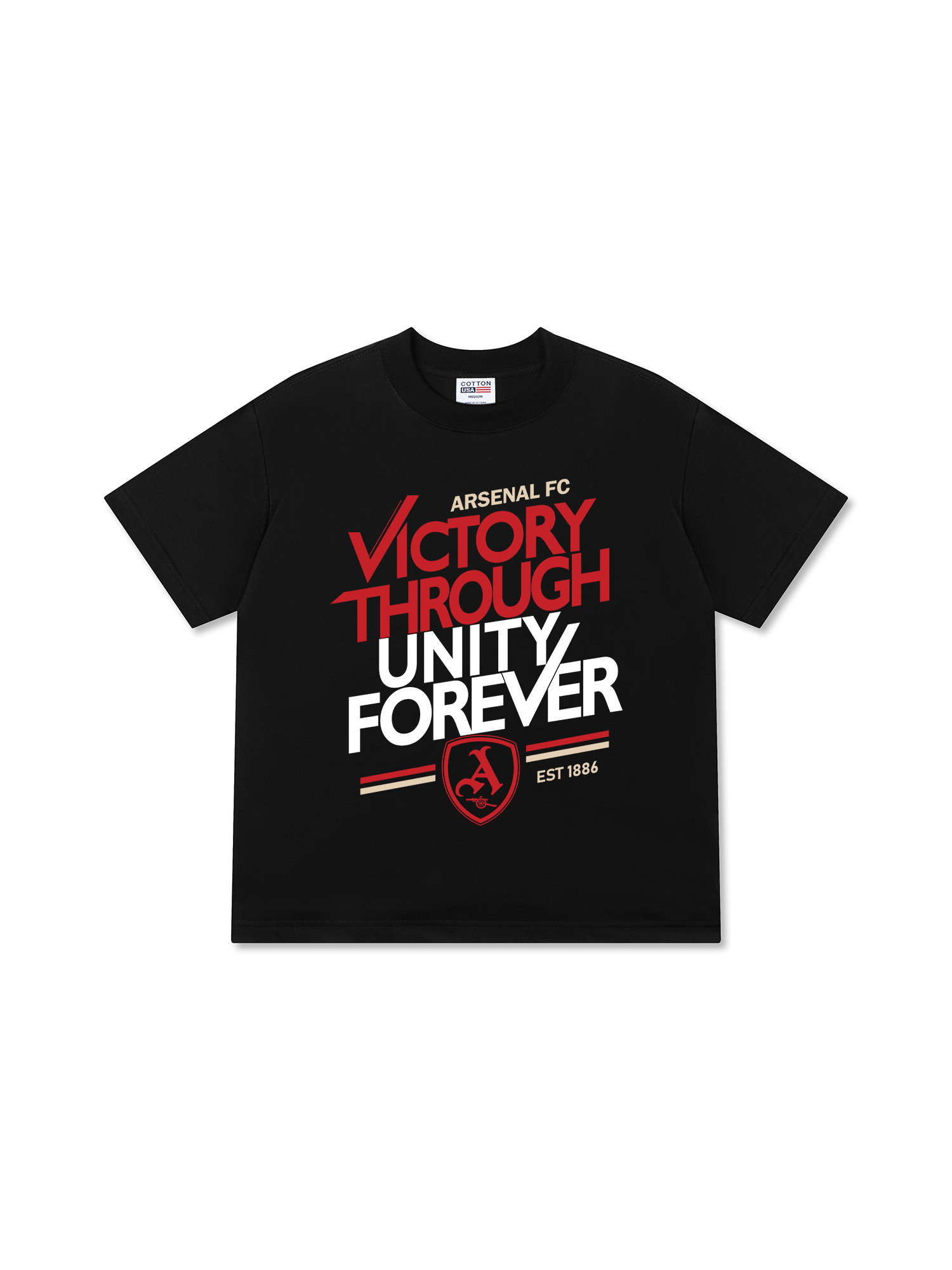 Áo Thun Relaxed Fit Soccer Arsenal Fc Victory Through Unity Forever