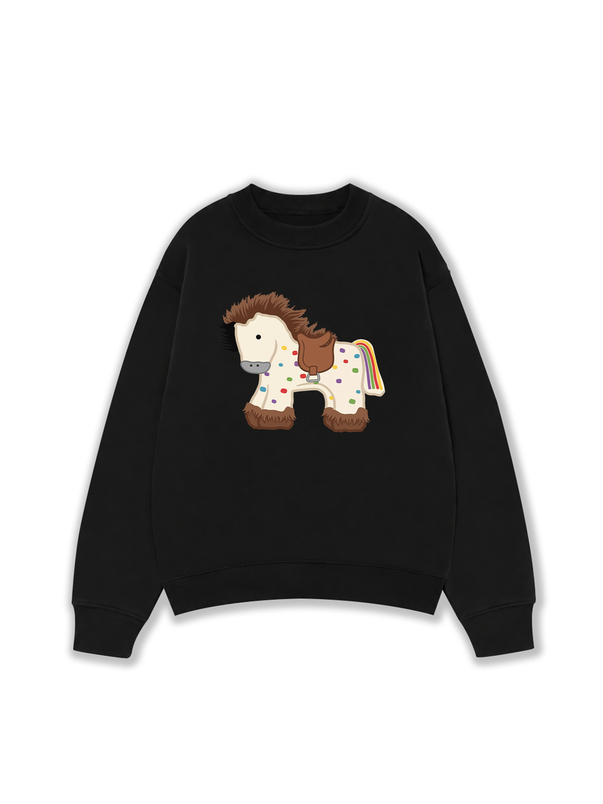 Áo Sweater Nỉ Hai Da Dotty Mood Rainbow Tail Pony