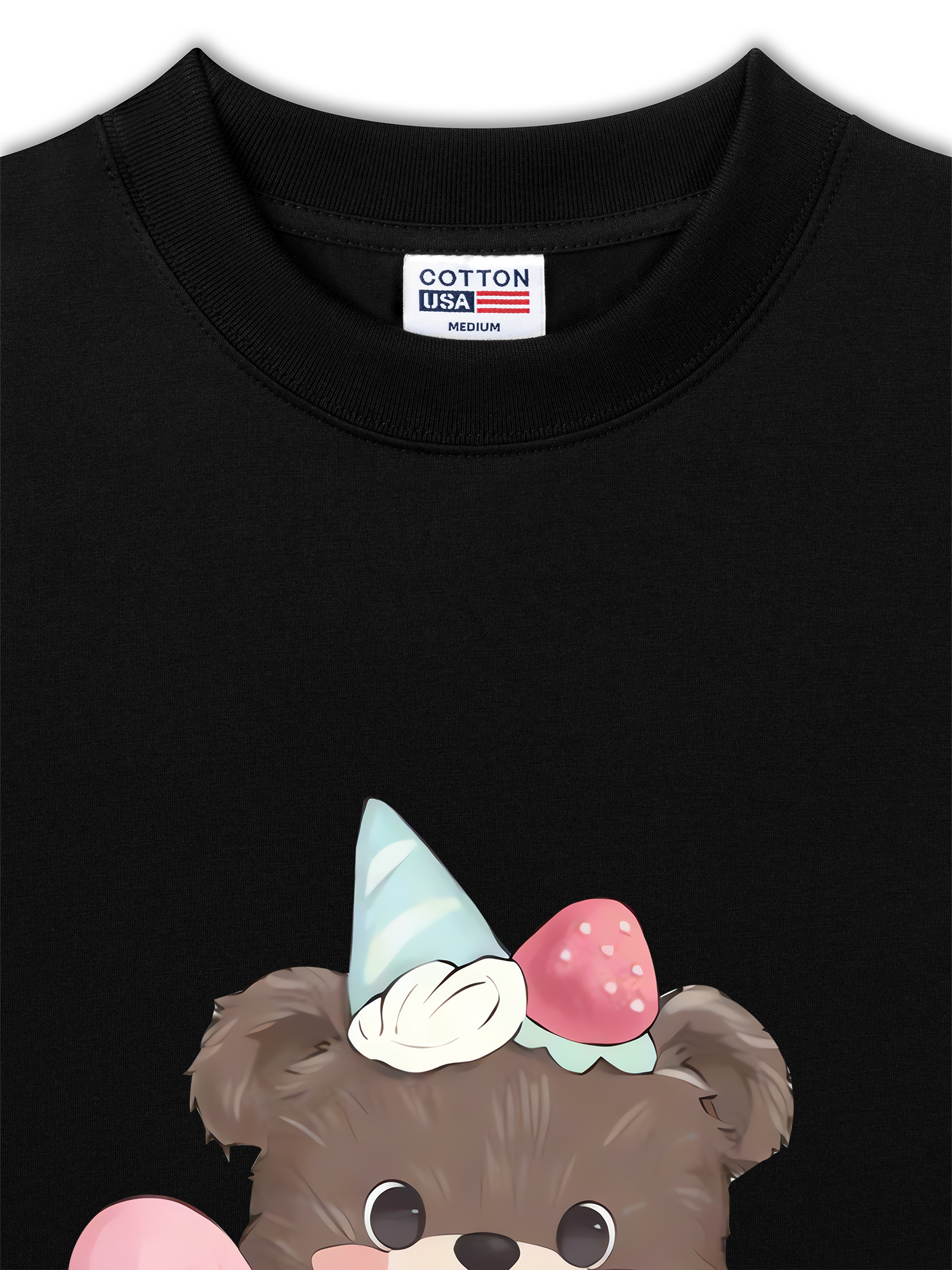 Áo Thun Relaxed Fit Soft Paw Strawberry Bear