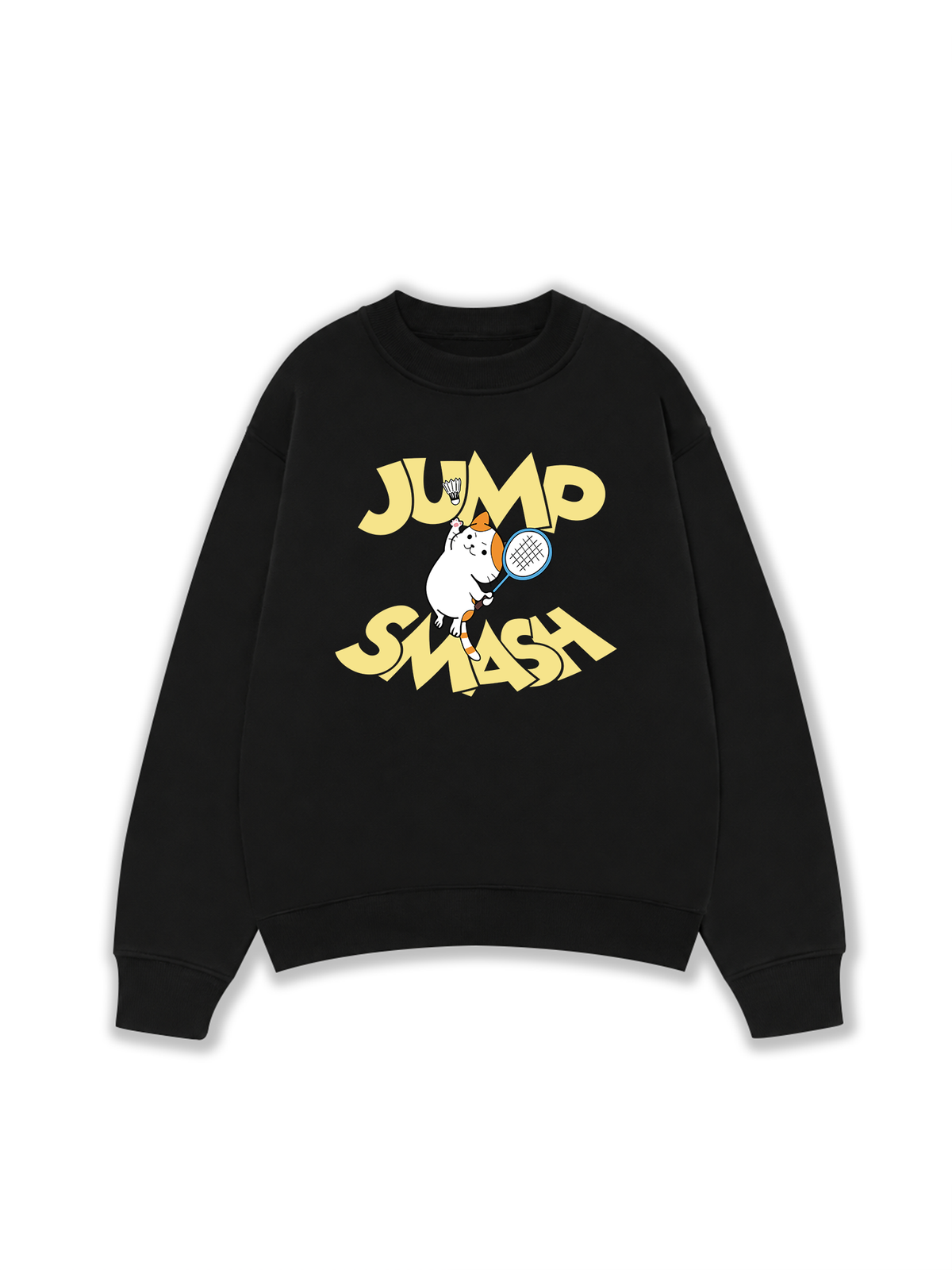 Áo Sweater Nỉ Hai Da Badminton Cat Jump Smash