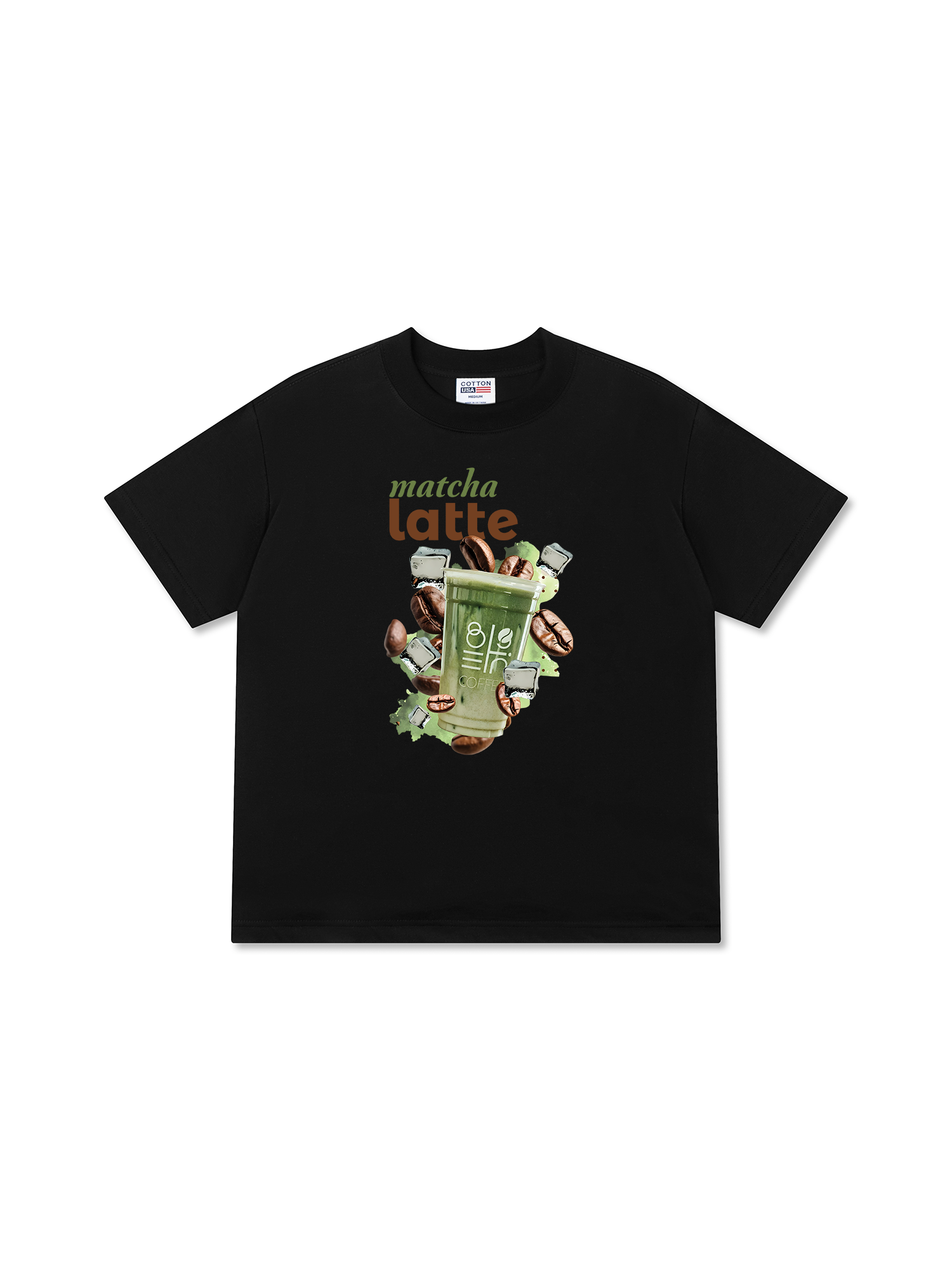 Áo Thun Relaxed Fit Daily Cup Matcha Latte