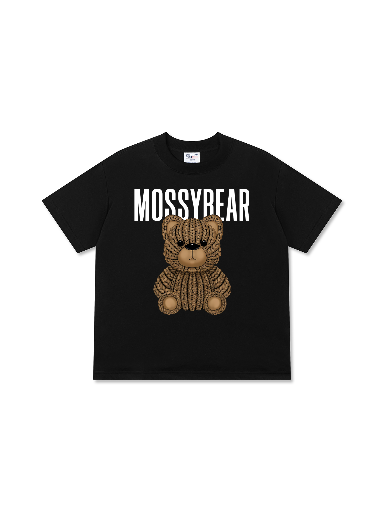 Áo Thun Relaxed Fit Mossy Bear Brown Bear