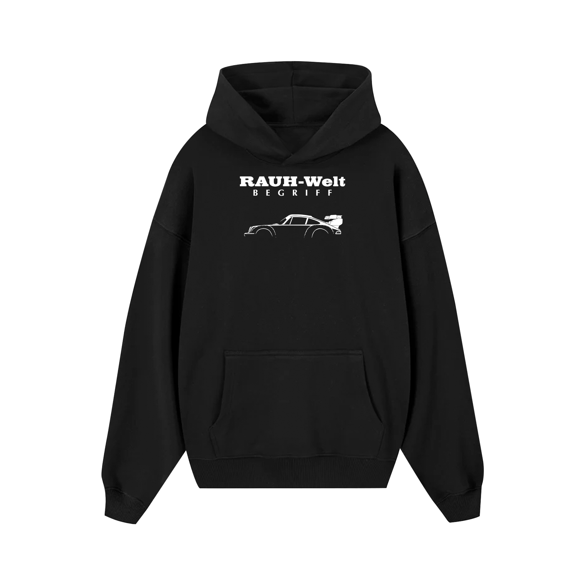 Porsche Rauh Welt Begriff Hoodie