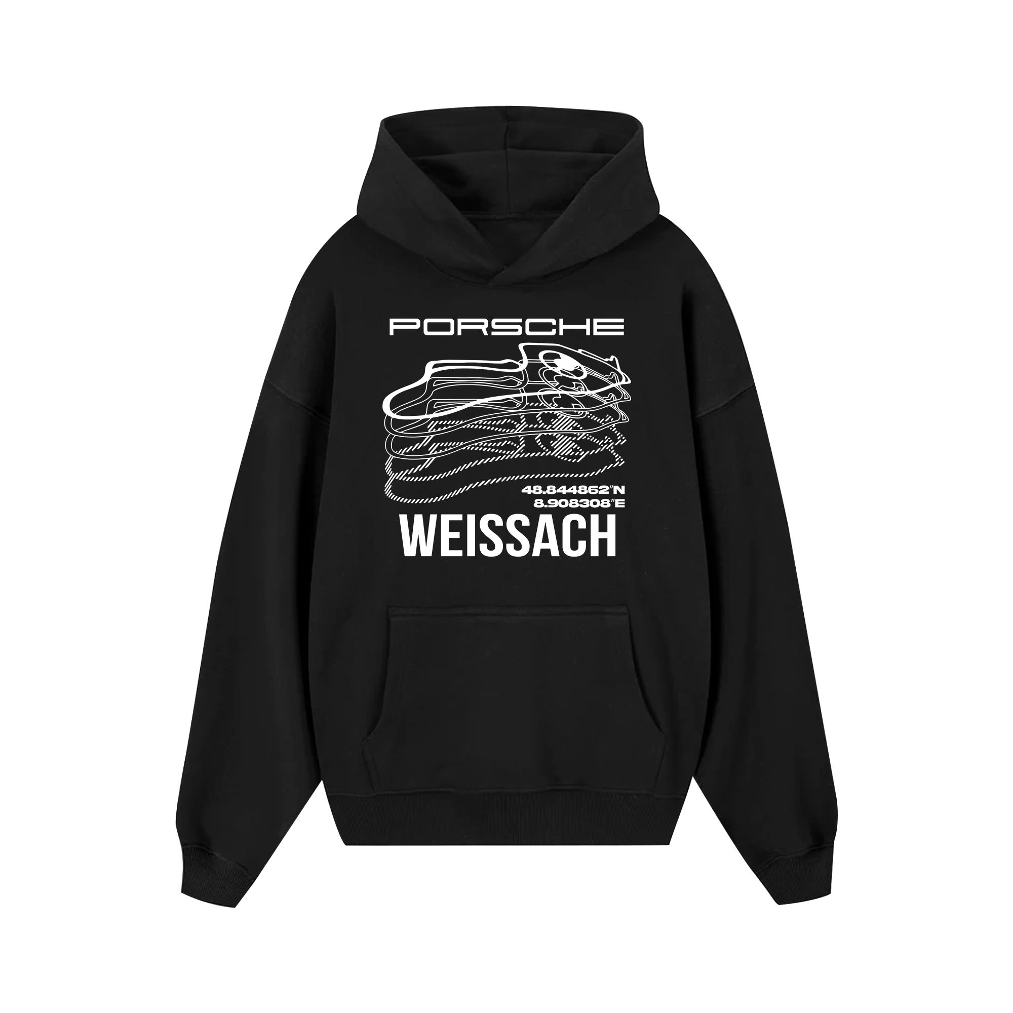 Porsche Weissach Map Hoodie