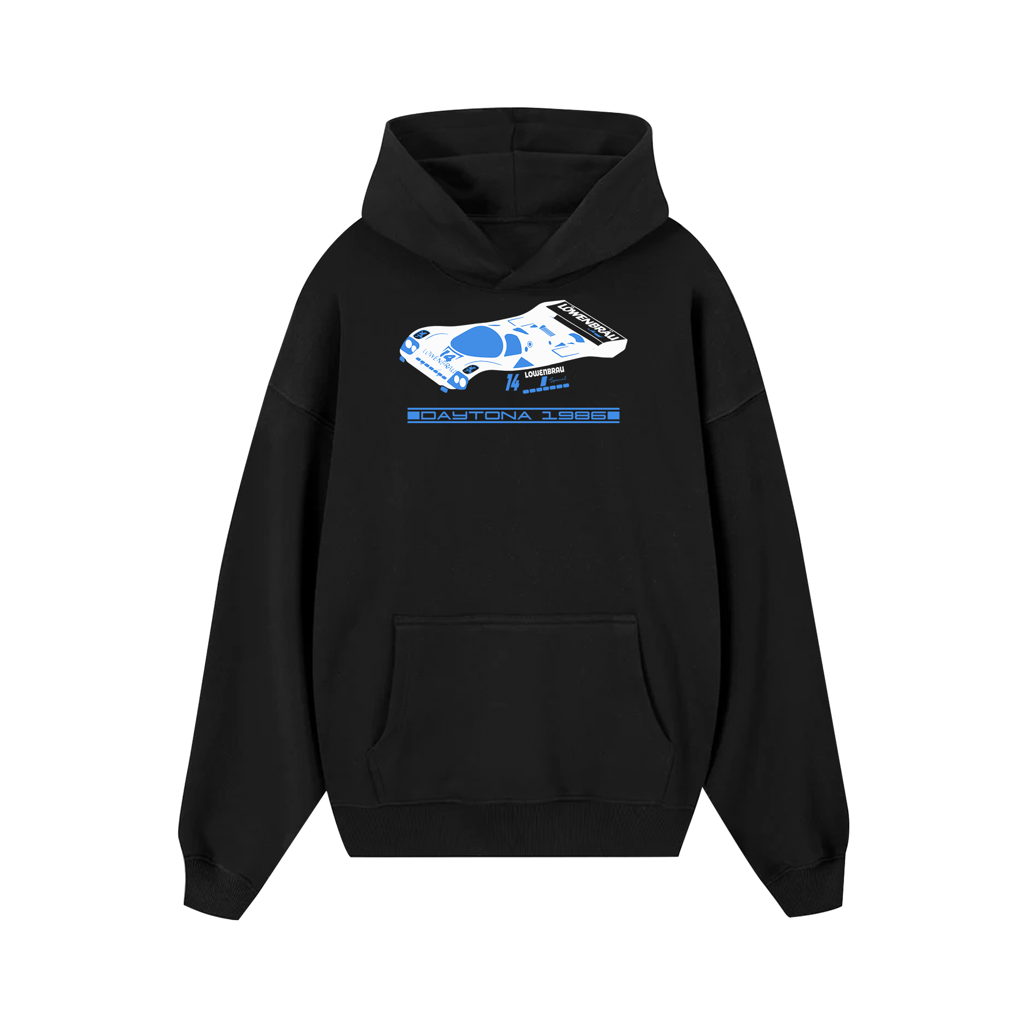 Porsche Cyan Daytona 1986 Hoodie