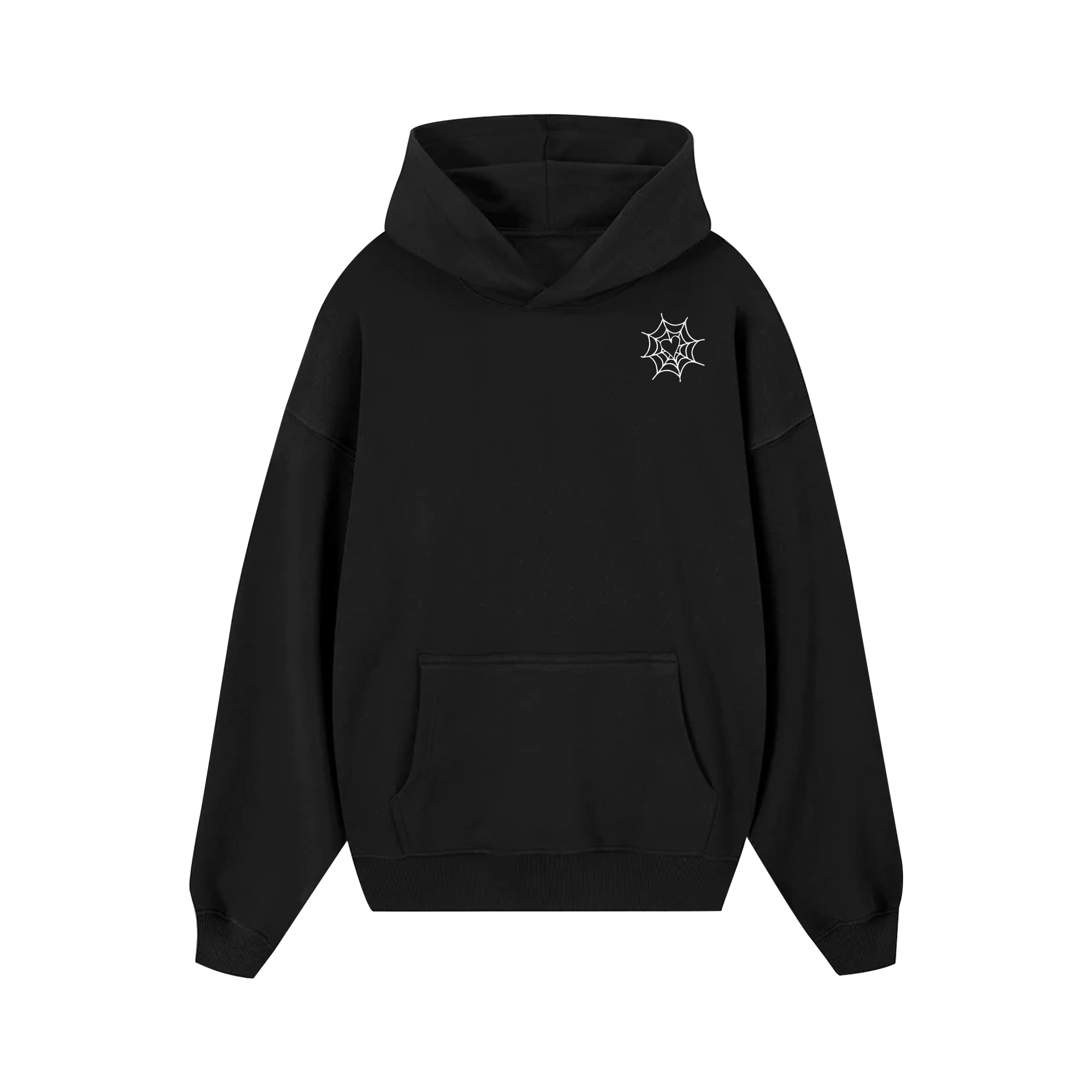 Custom Couple Spider Heart Hoodie