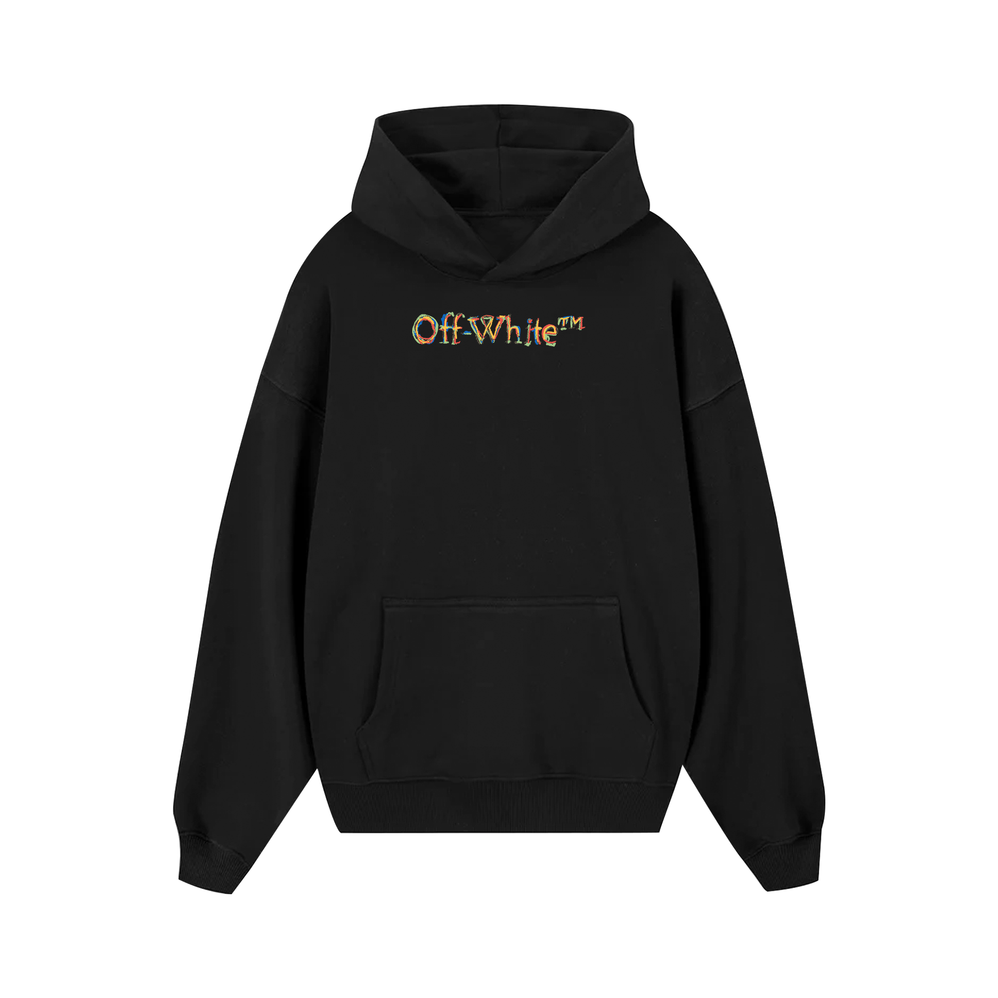 Off White Logo Sketch Crewneck Hoodie