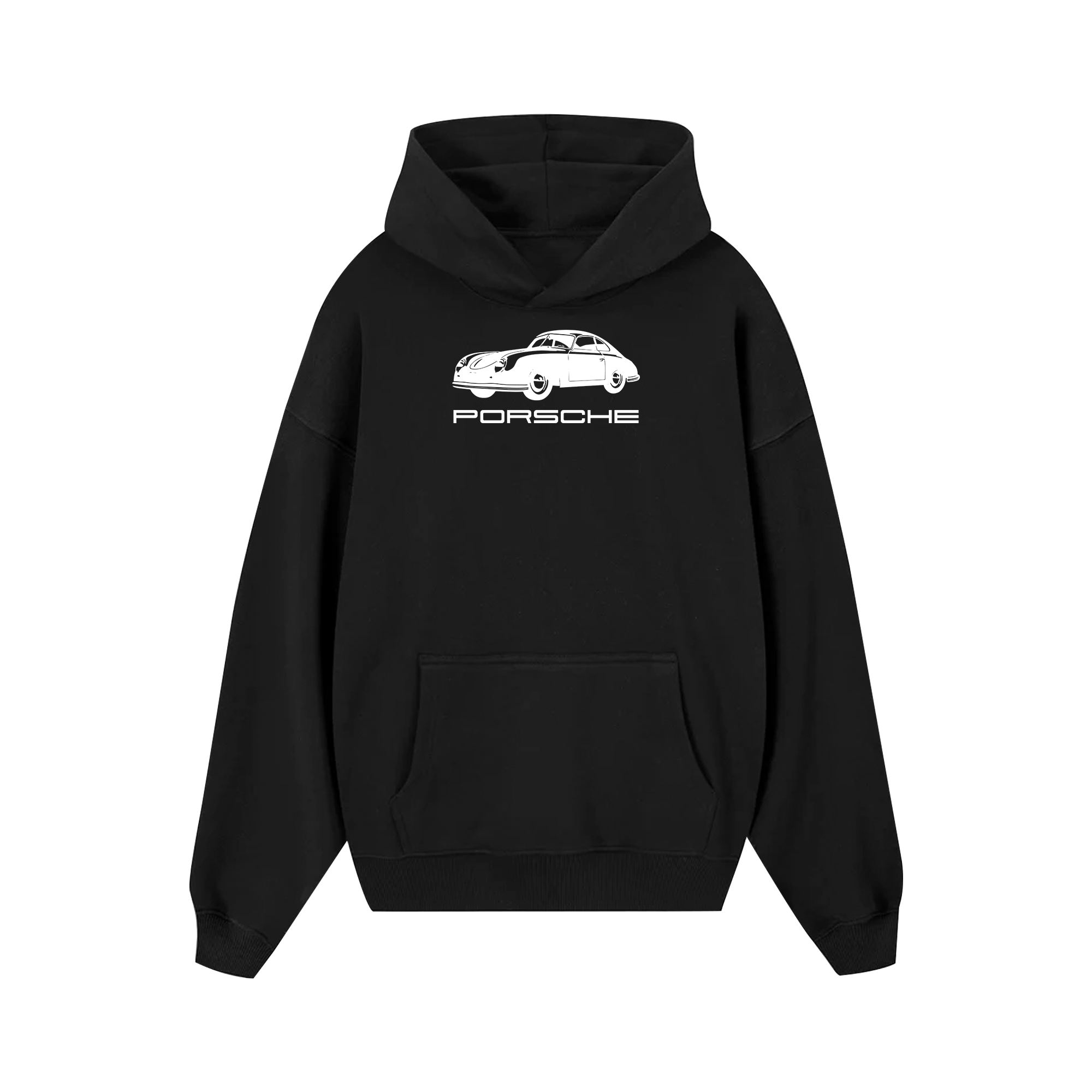 Porsche 356 Scale In Feet Hoodie