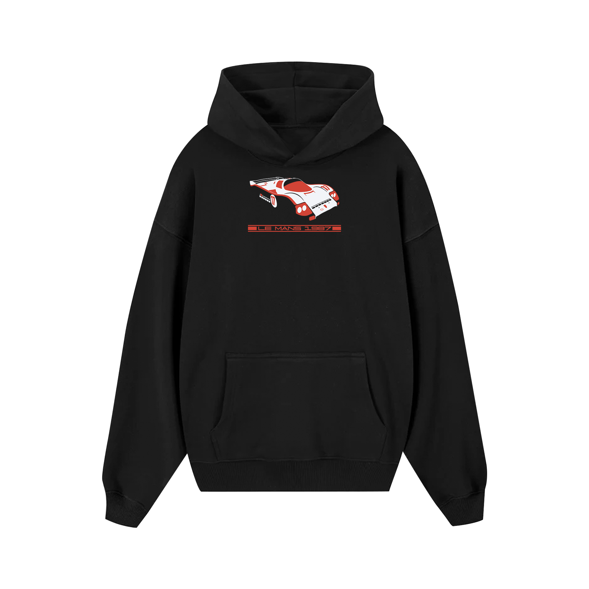 Porsche Red Le Mans 1987 Hoodie